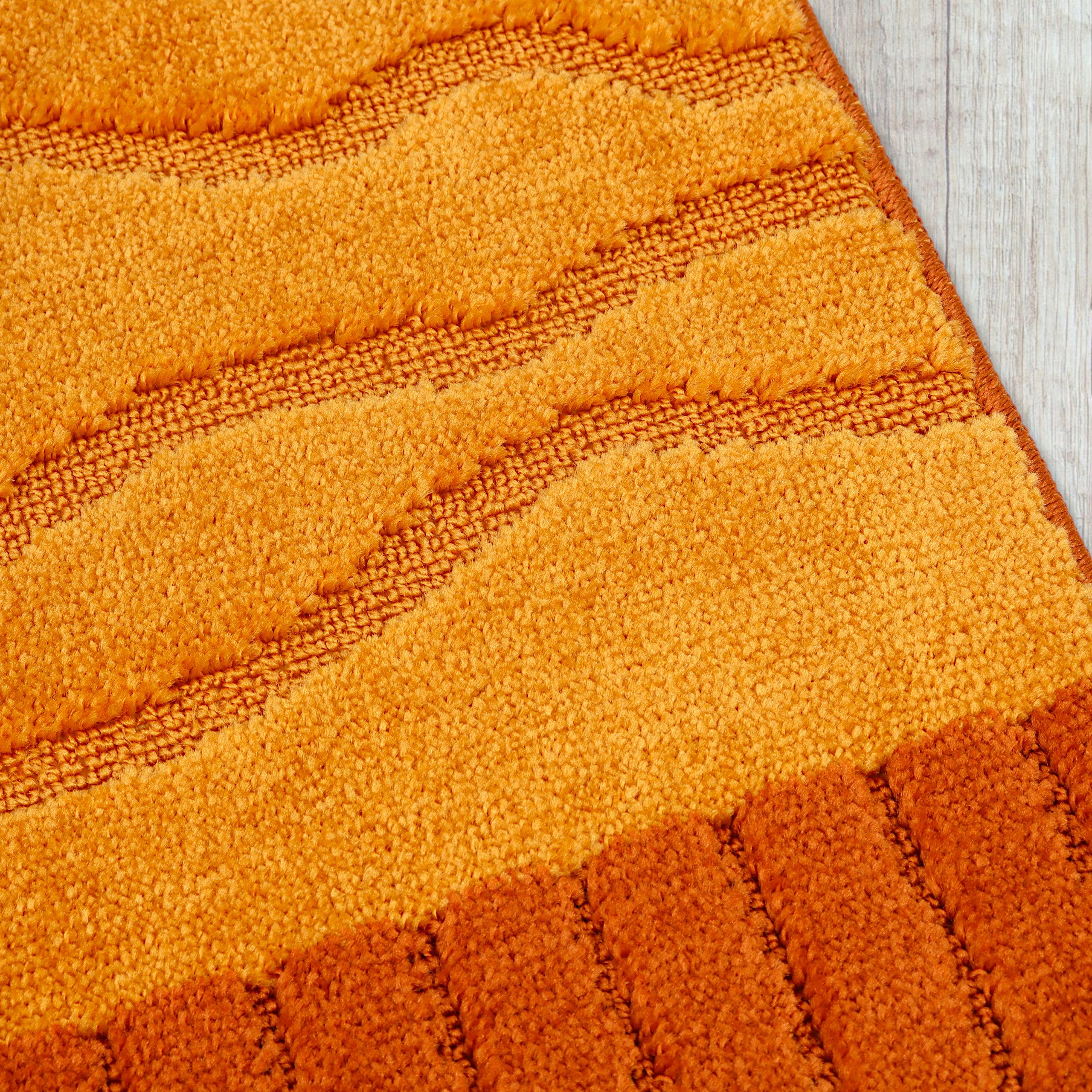 BATHROOM RUG NON-SLIP LARGE 50X80 QUICK-DRYING ORANGE 3D Product width 50 cm