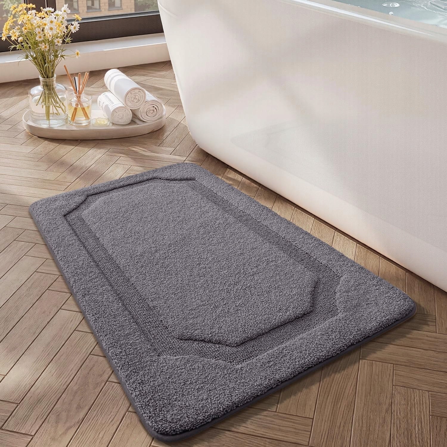 BATHROOM RUG NON-SLIP MAT 60X90CM