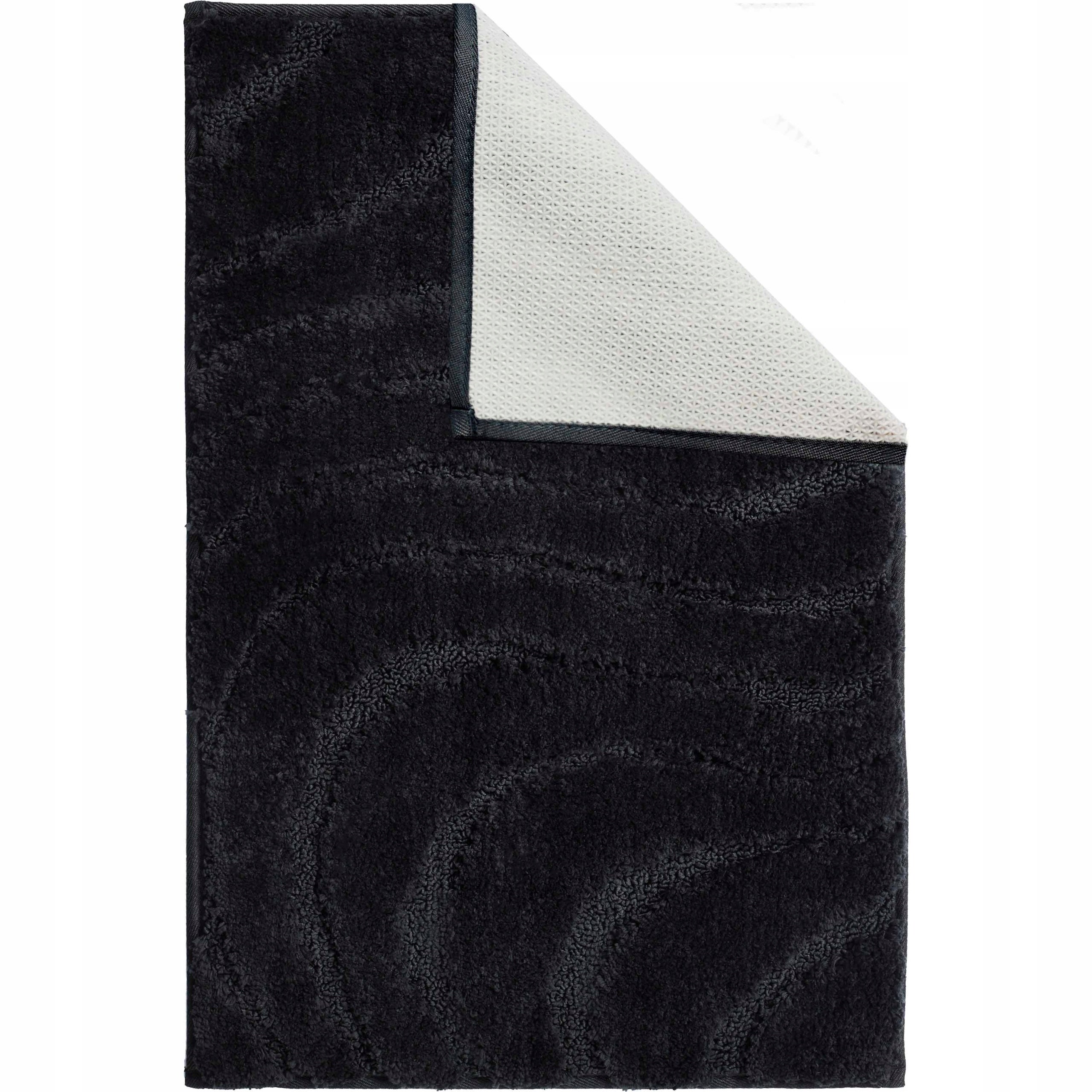 BATHROOM RUG NON-SLIP MICROFIBER 40x60 BLACK SOFT MAT