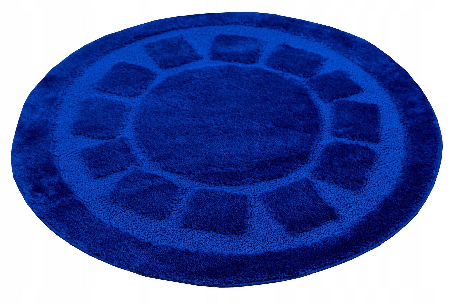 BATHROOM RUG NON-SLIP ROUND CIRCLE BLUE OCEAN D. 100 cm Brand Akcila