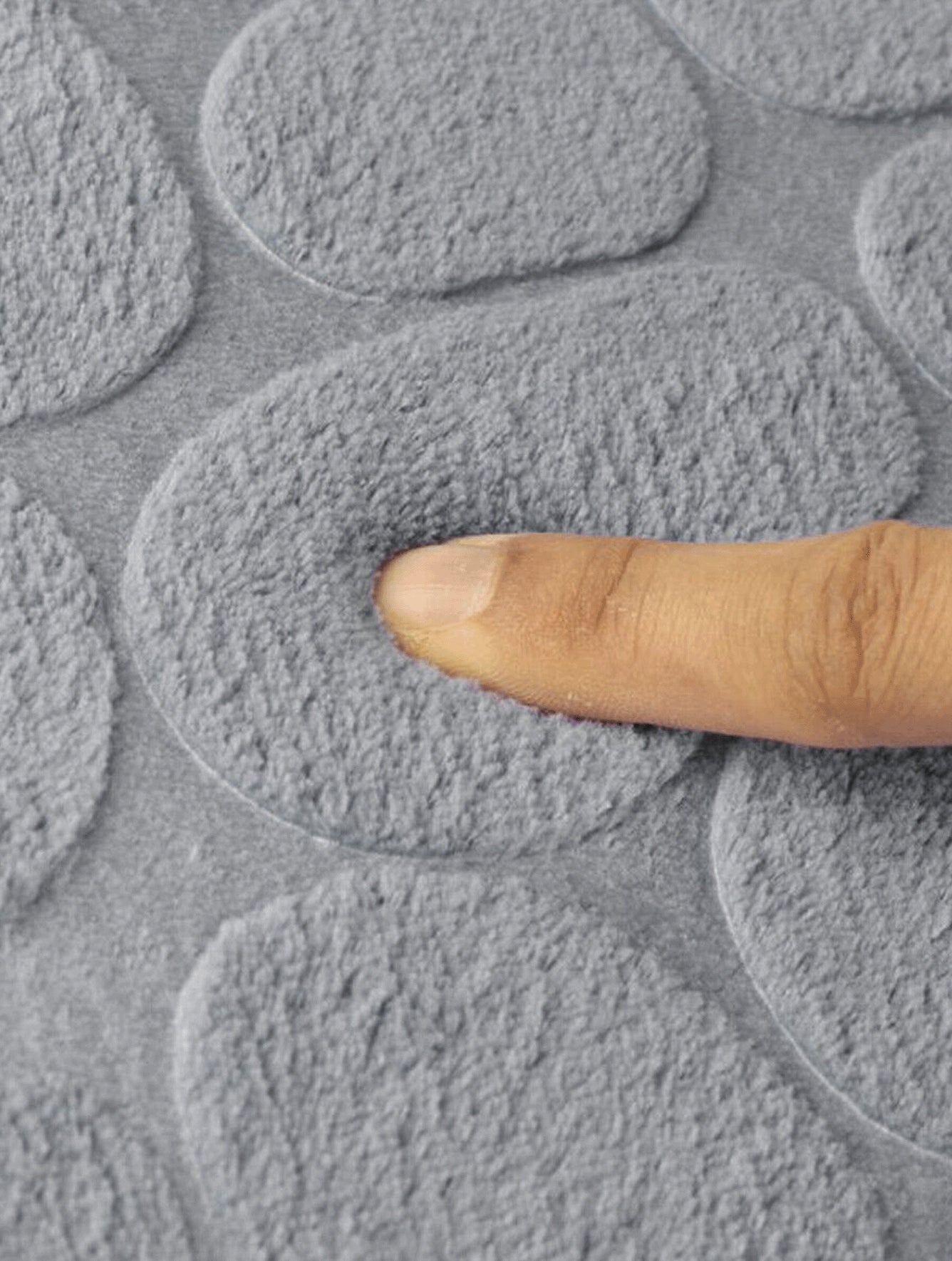 BATHROOM RUG NON-SLIP SOFT MAT GREY ABSORBENT 50 x 80 Length 80 cm