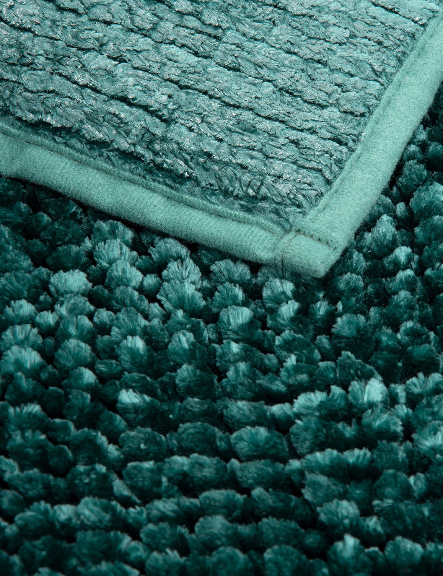 BATHROOM RUG NON-SLIP SOFT THICK CAN BE WASHED 60x90cm GREEN Packaging status original