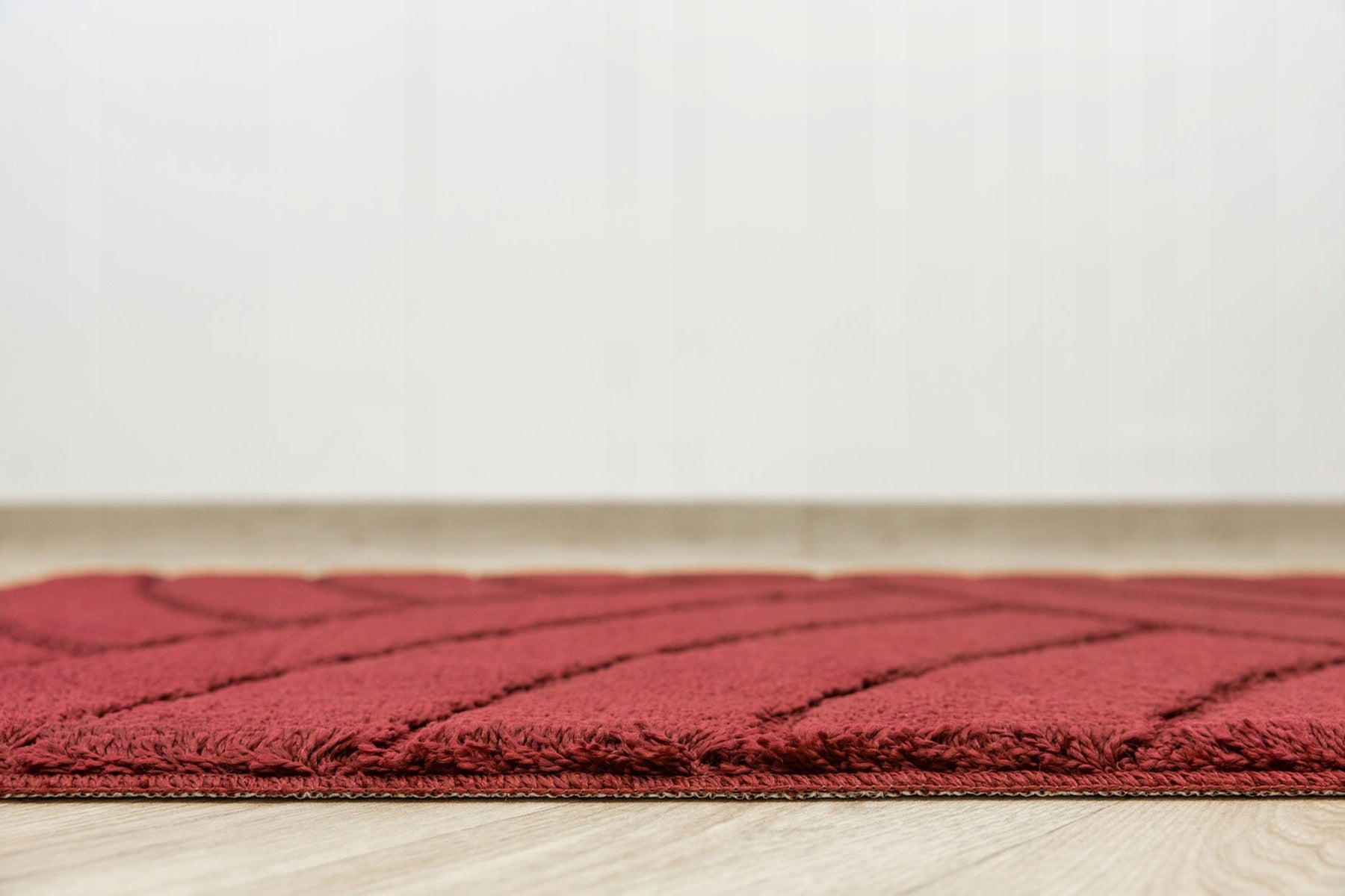 BATHROOM RUG NON-SLIP TOILET MAT BURGUNDY SASH 50x80 cm Shape rectangle