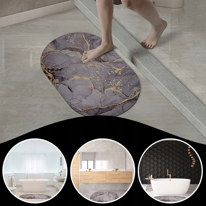 BATHROOM RUG ROUND QUICK DRYING 40x60 FOAM BATHROOM MAT Brand no brand