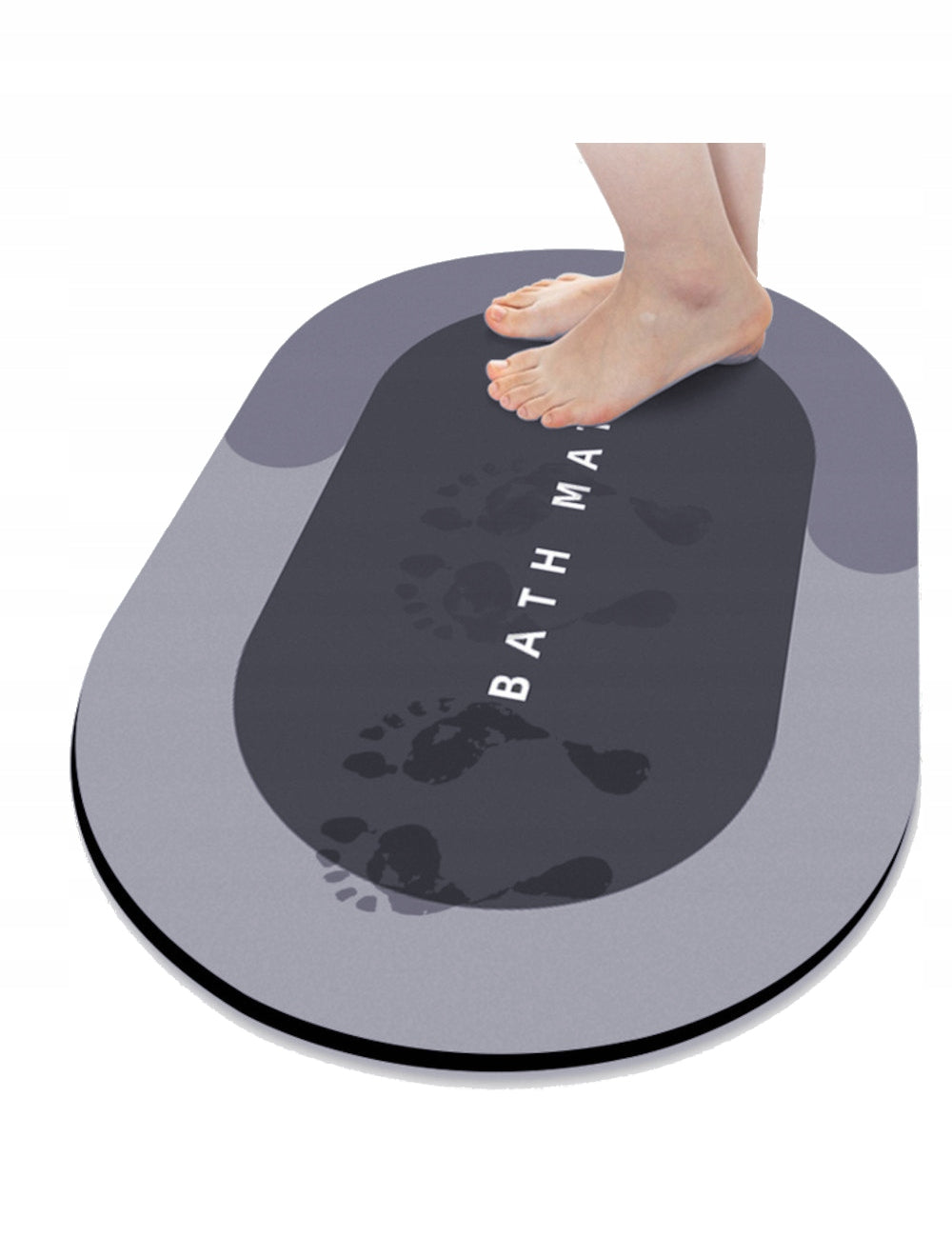 BATHROOM RUG ROUND QUICK DRYING 40x60 FOAM BATHROOM MAT EAN (GTIN) 5903867718758