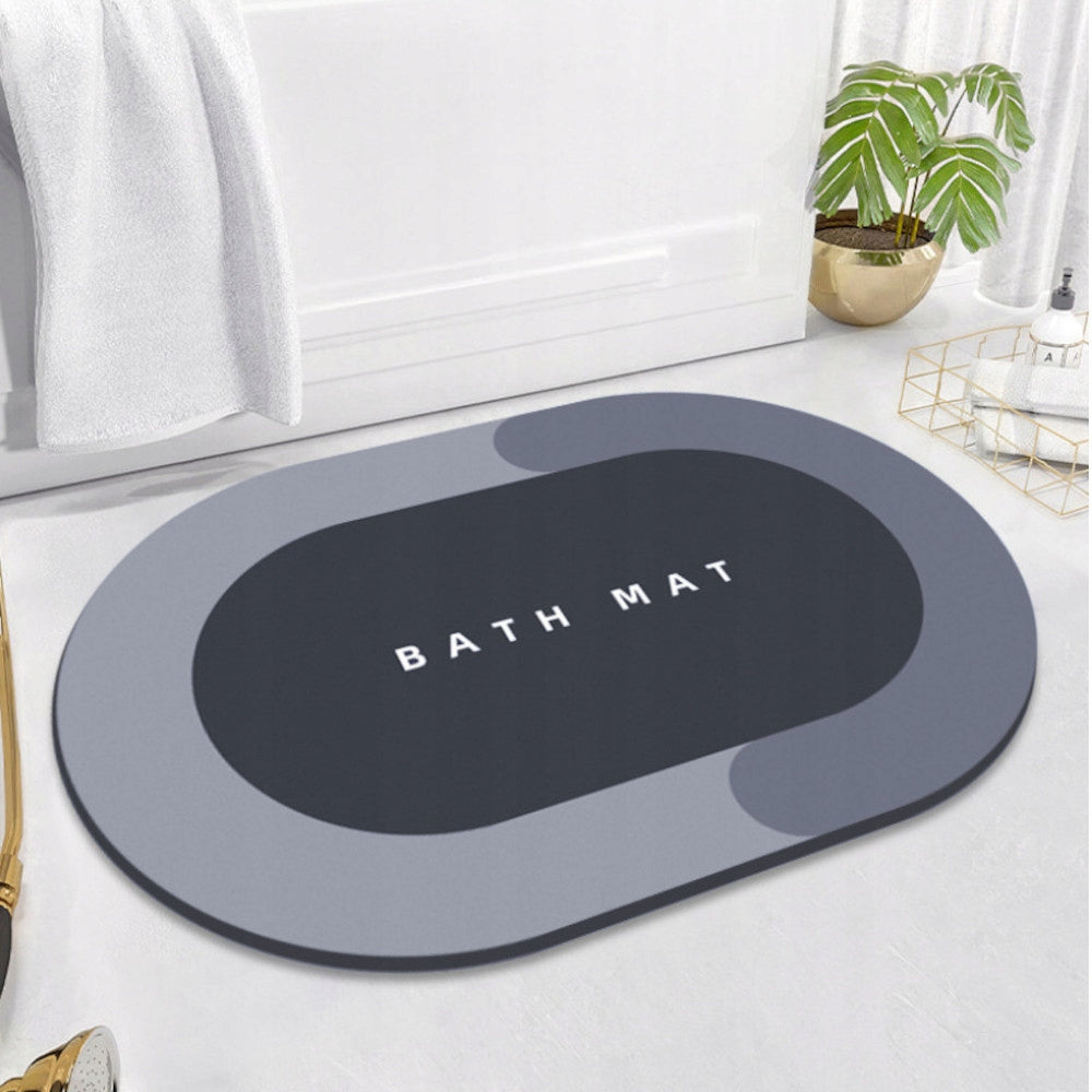 BATHROOM RUG ROUND QUICK DRYING 40x60 FOAM BATHROOM MAT Packaging status original