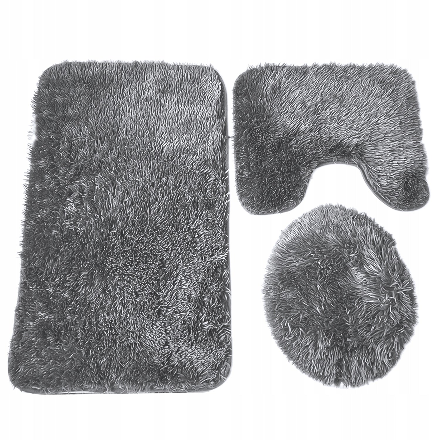 BATHROOM RUG SET 3in1 QUICK-DRYING NON-SLIP SET SOFT Brand Renew Force