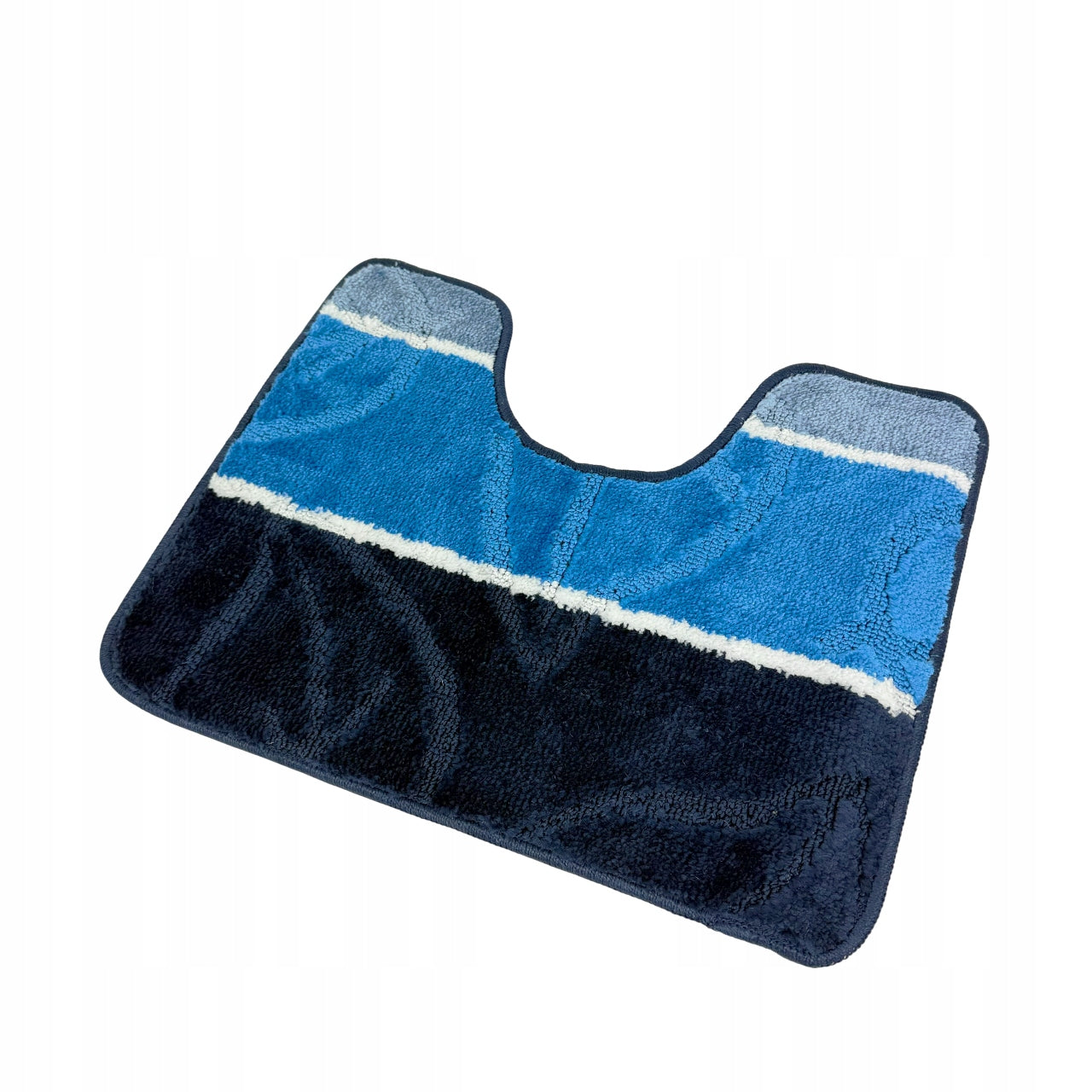 BATHROOM RUG SET NON-SLIP SOFT BLUE 50X80 Length 80 cm
