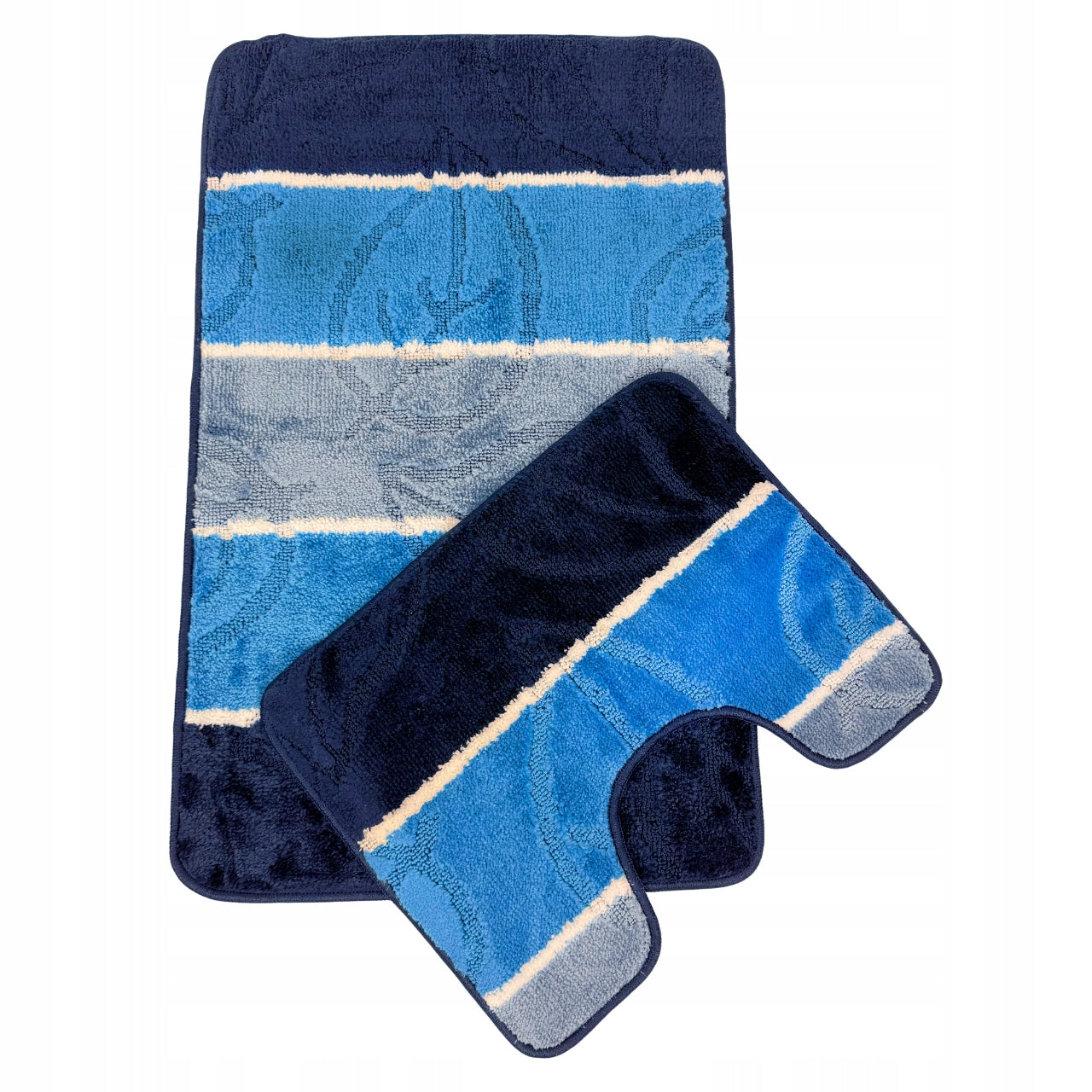BATHROOM RUG SET NON-SLIP SOFT BLUE 50X80 Manufacturer code 5904730472845