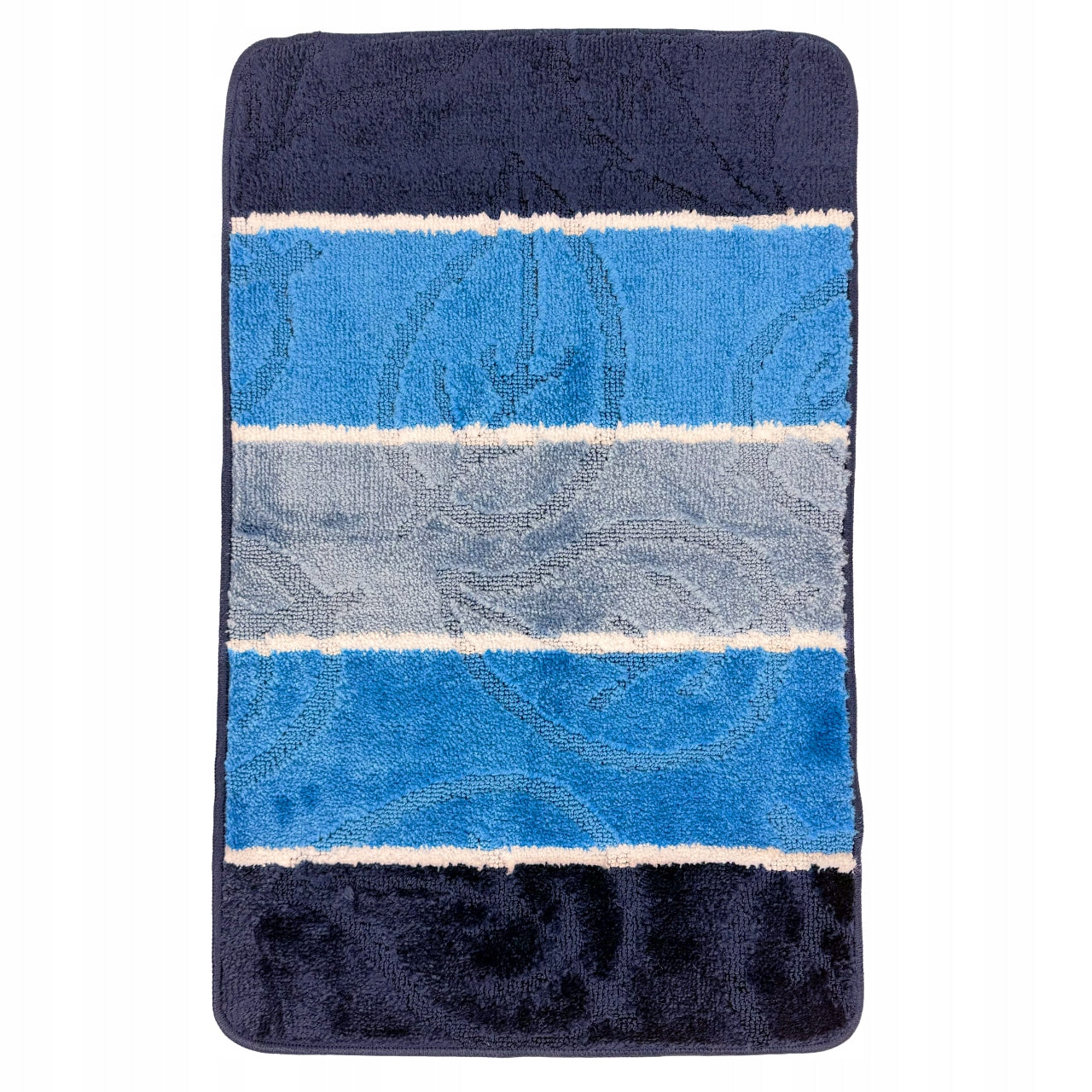 BATHROOM RUG SET NON-SLIP SOFT BLUE 50X80 Product width 50 cm