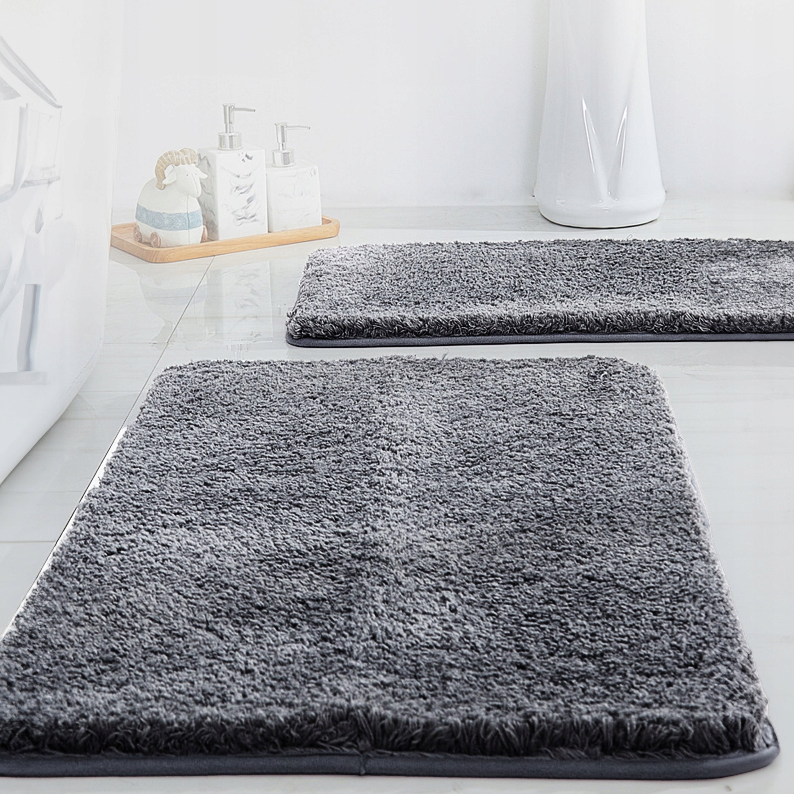 BATHROOM RUG SET OF 3 SOFT ABSORBENT LARGE RUGS Brand RETOO