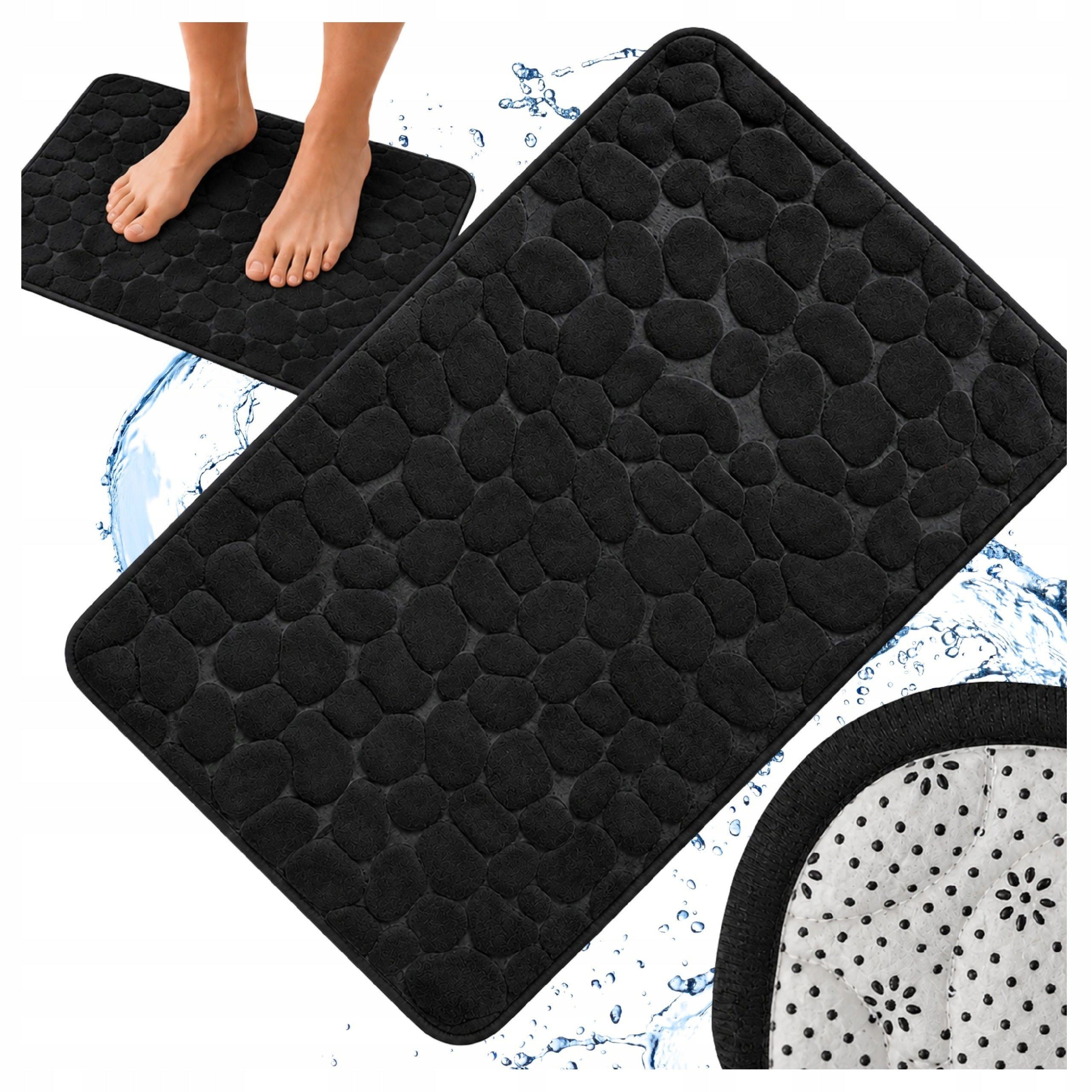 BATHROOM RUG SOFT ABSORBENT NON-SLIP 50 x 80CM QUICK-DRYING Packaging status original