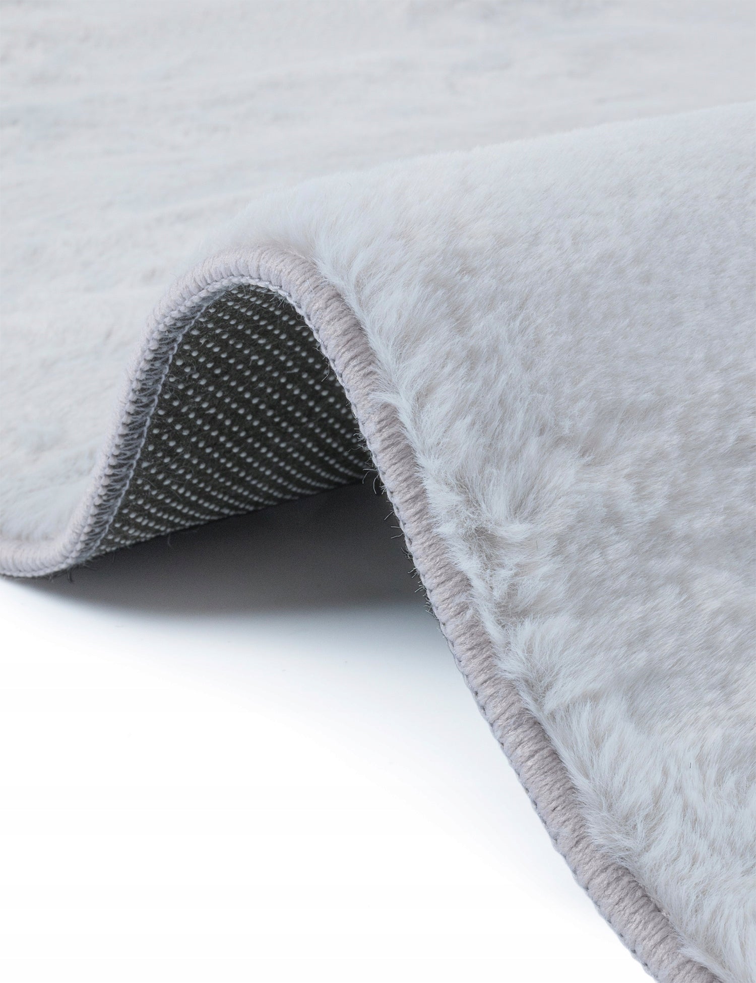 BATHROOM RUG SOFT FUR NON-SLIP GREY 40x60cm Product width 40 cm