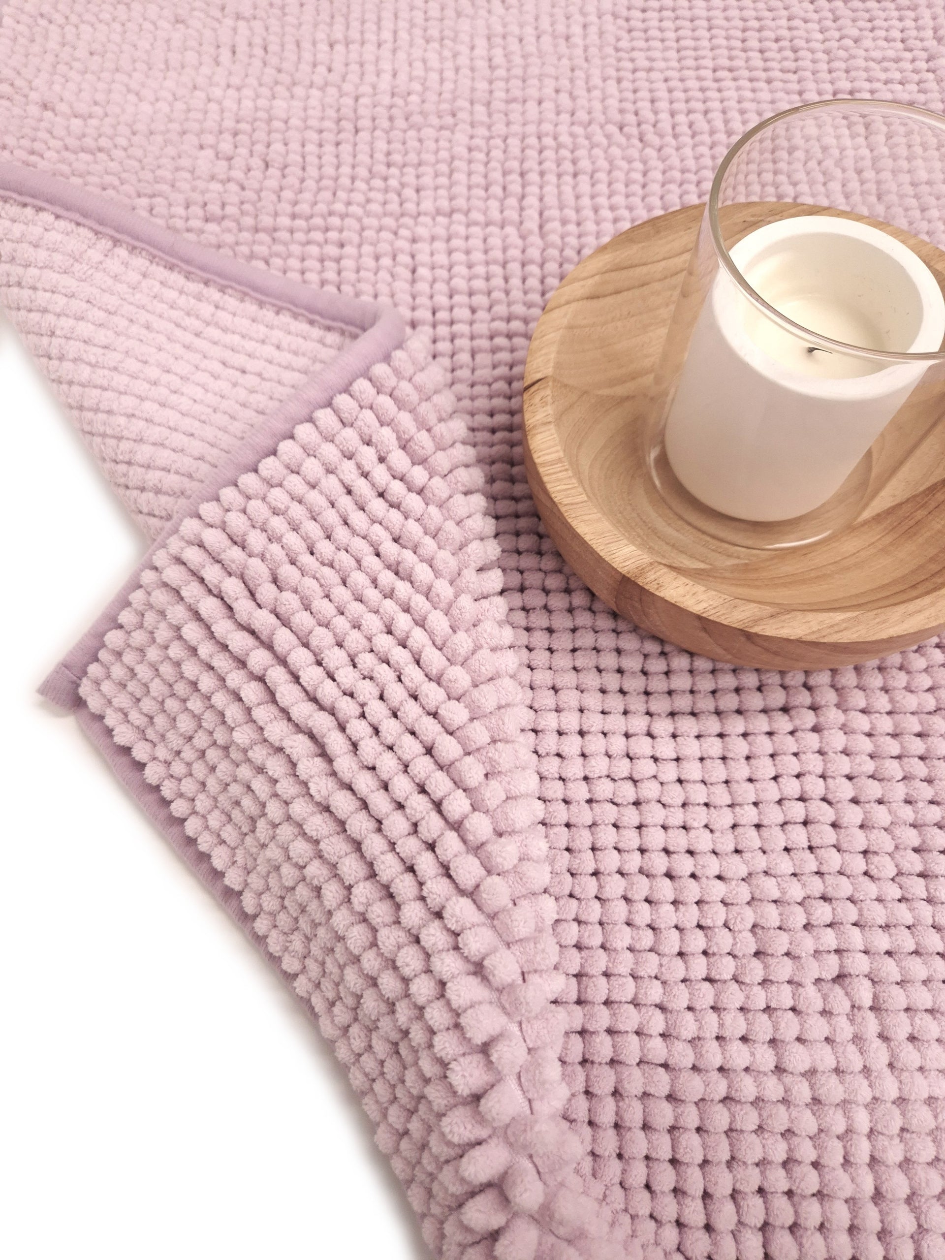 BATHROOM RUG SOFT PINK 50x80 QUICK DRYING BATHROOM RUGS Manufacturer code OXIDE - DYWANIK BUBBLE 1CZ. RÓŻOWY