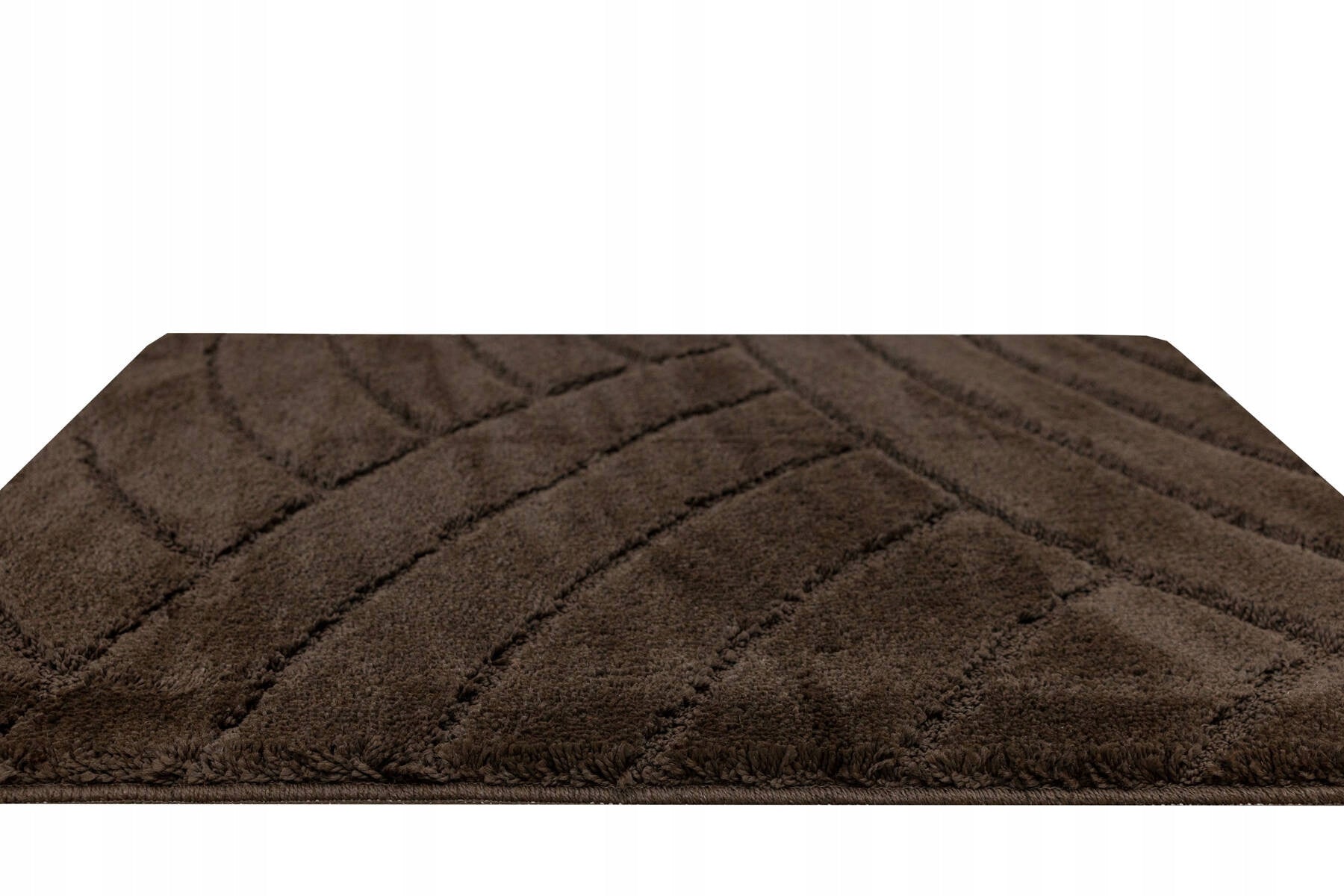 BATHROOM RUG TOILET MAT NON-SLIP BROWN WENGE 60x100 cm Color brown