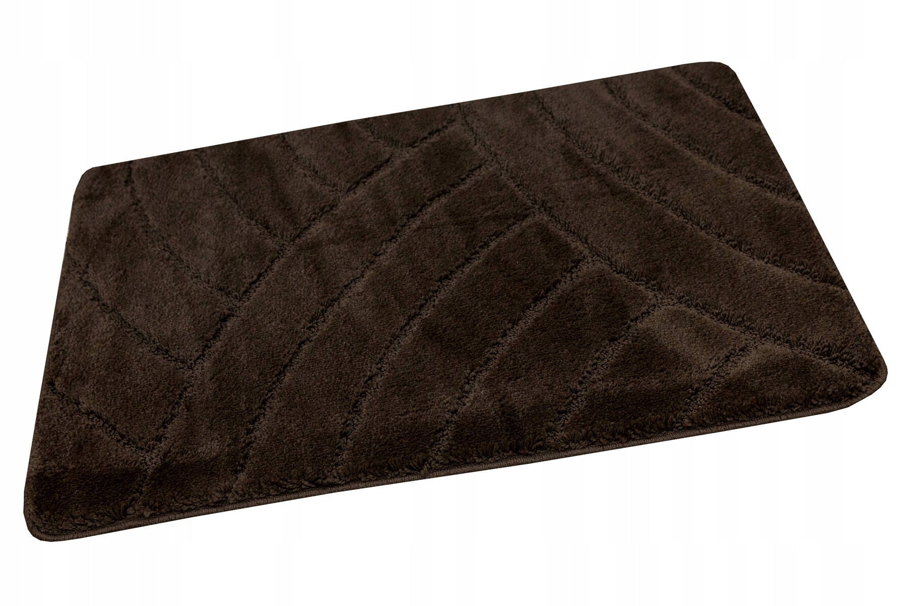 BATHROOM RUG TOILET MAT NON-SLIP BROWN WENGE 60x100 cm Manufacturer code sash wenge