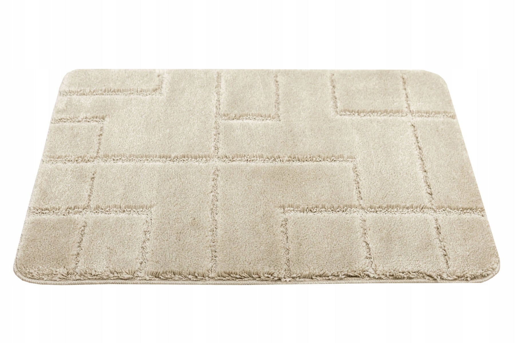 BATHROOM RUG TOILET NON-SLIP SOFT BEIGE MAT INEZ 60x100 cm Length 100 cm