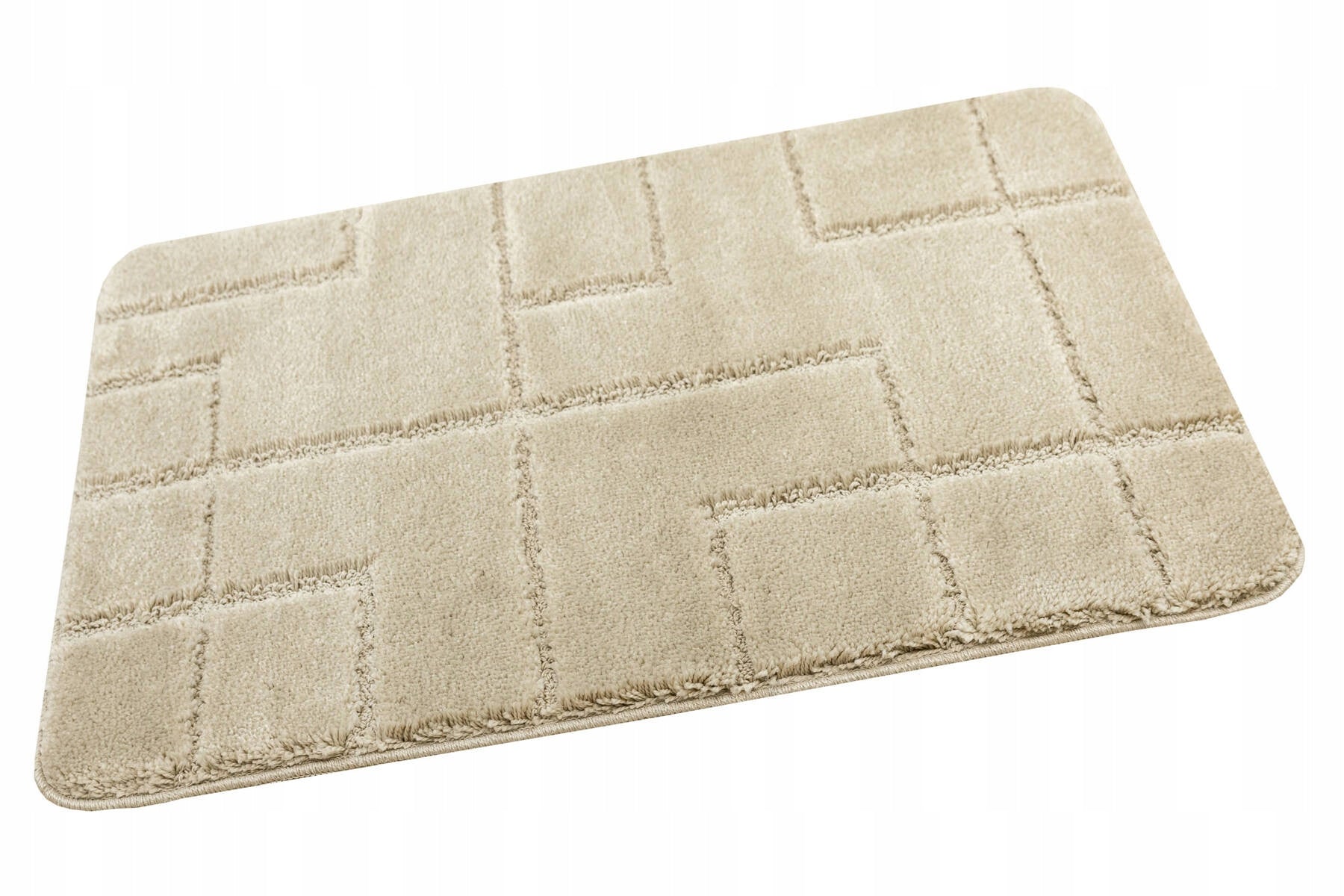 BATHROOM RUG TOILET NON-SLIP SOFT BEIGE MAT INEZ 60x100 cm