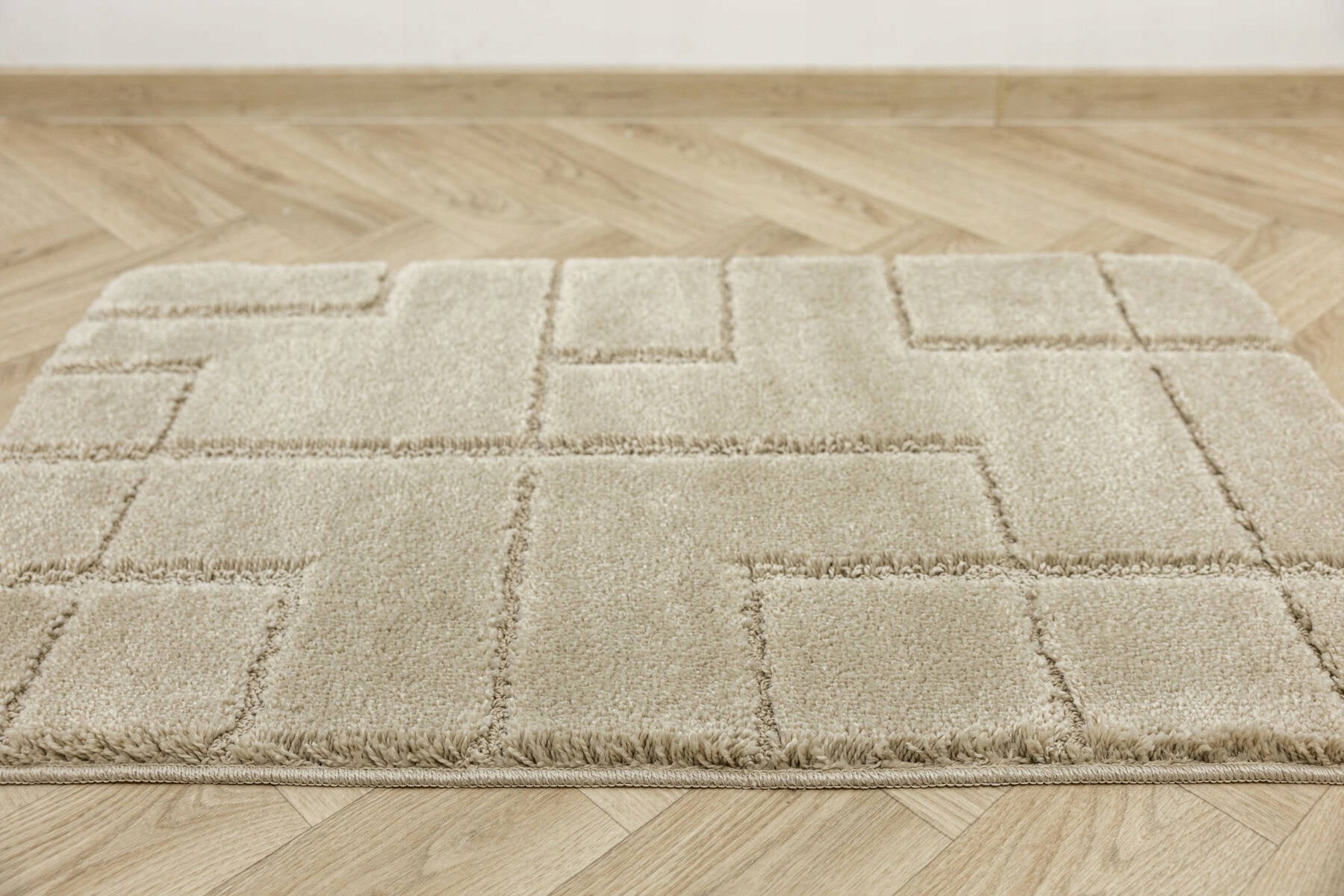 BATHROOM RUG TOILETS NON-SLIP SOFT BEIGE MAT INEZ 50x80 cm Brand Akcila