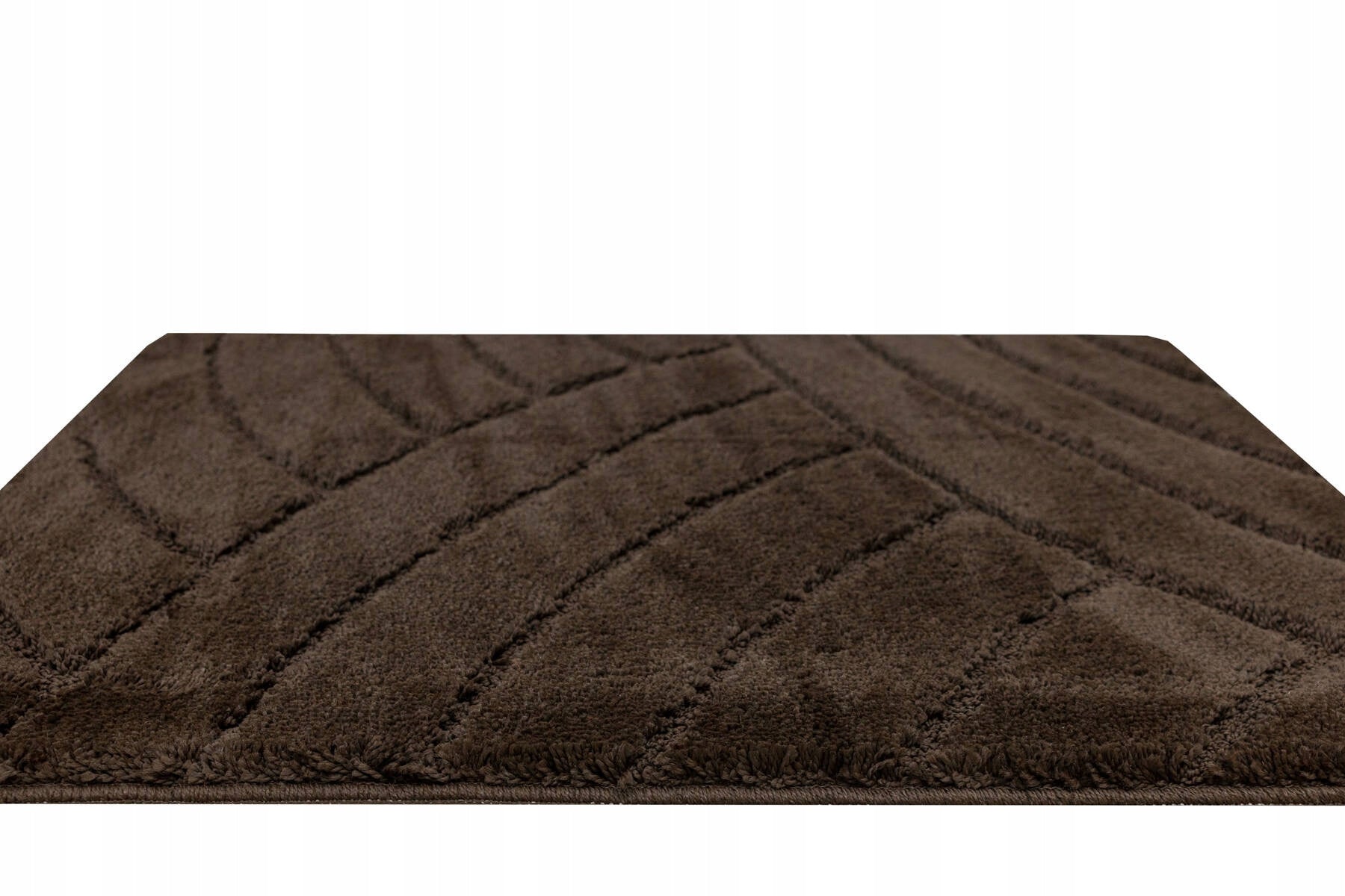 BATHROOM RUG TOILETS RUBBERIZED BROWN WENGE MAT SASH 50x80 cm Color brown