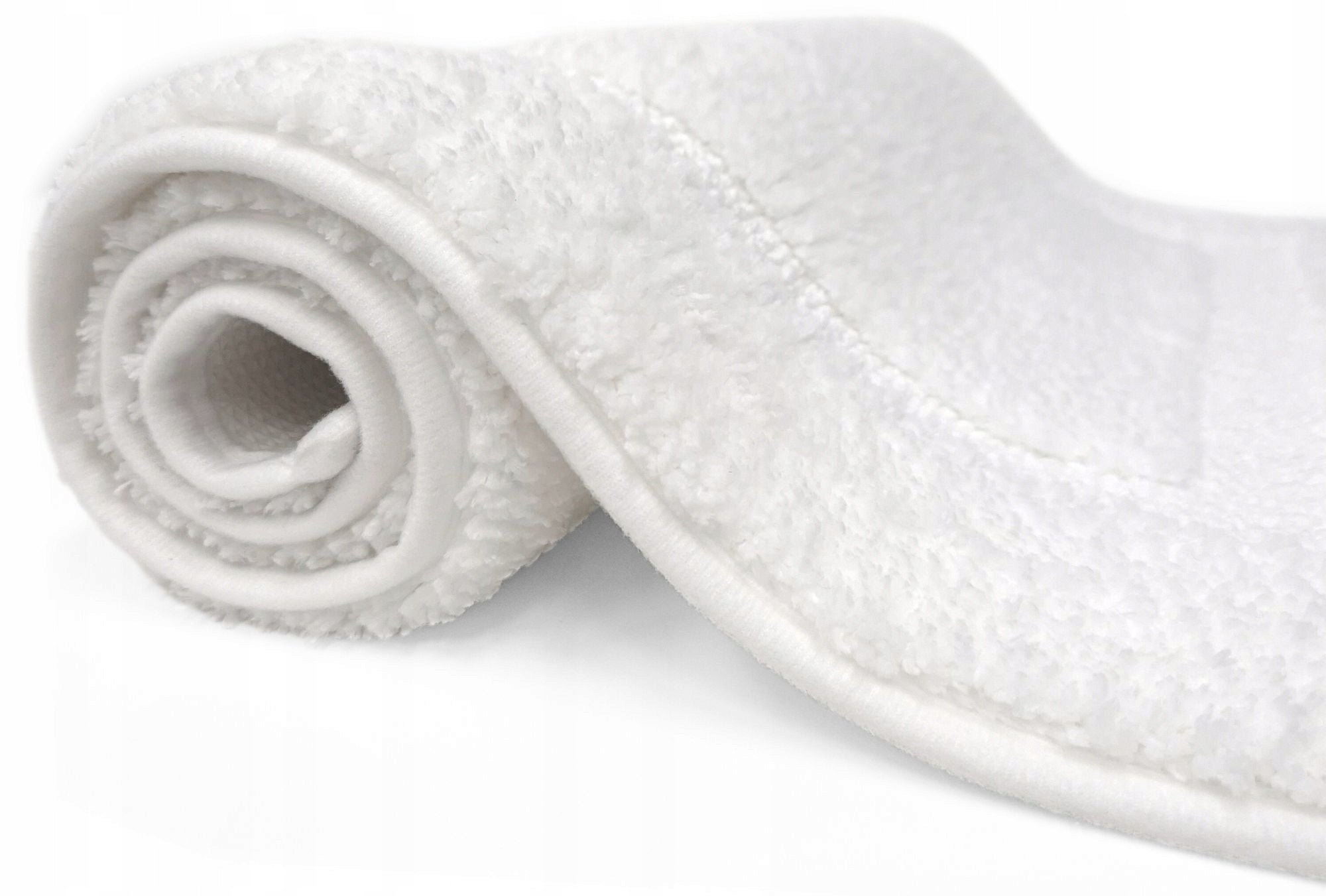 BATHROOM RUG WHITE 50x80 NON-SLIP SOFT FOR BATHROOM WHITE Product width 50 cm
