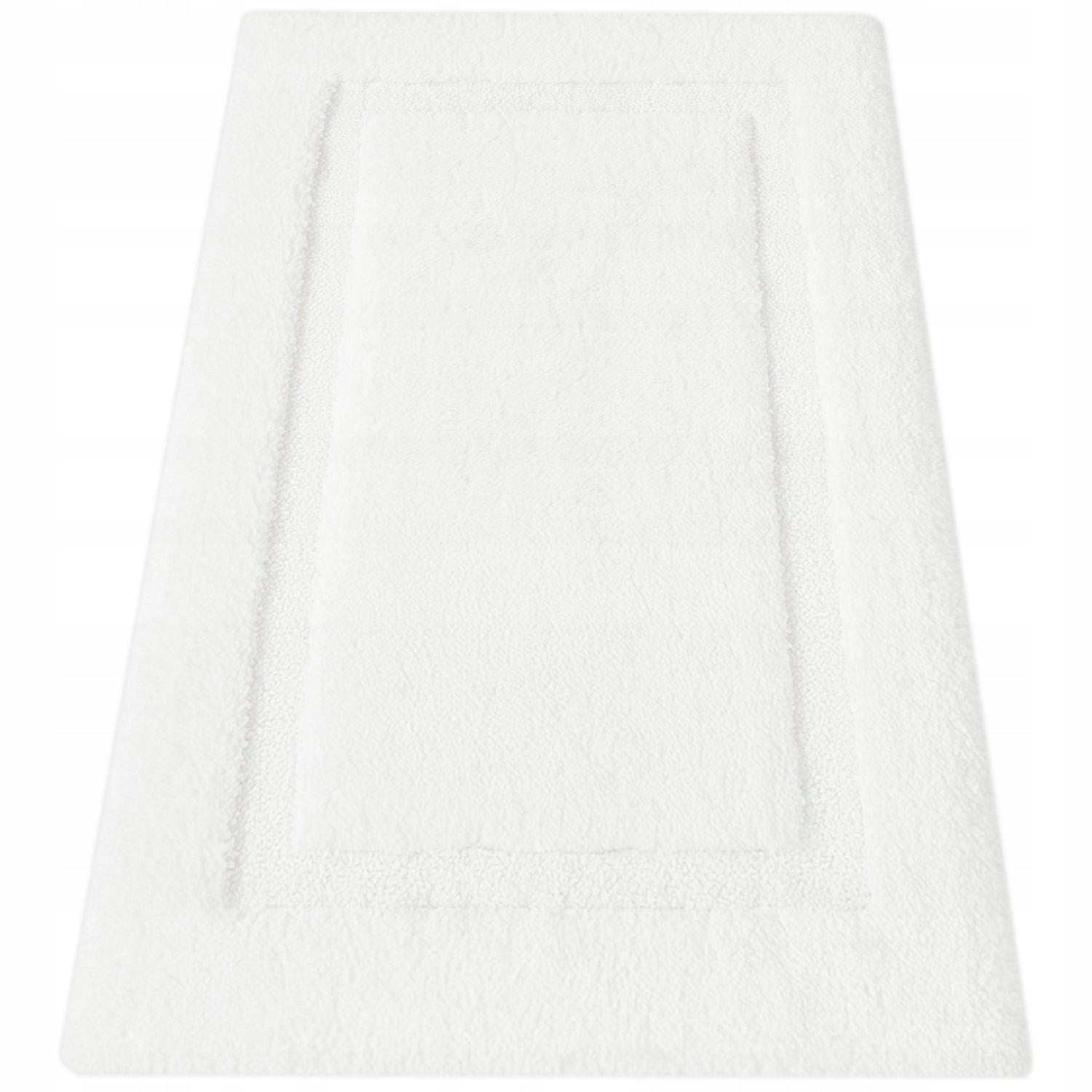BATHROOM RUG WHITE 50x80 NON-SLIP SOFT FOR BATHROOM WHITE Thickness 12 mm