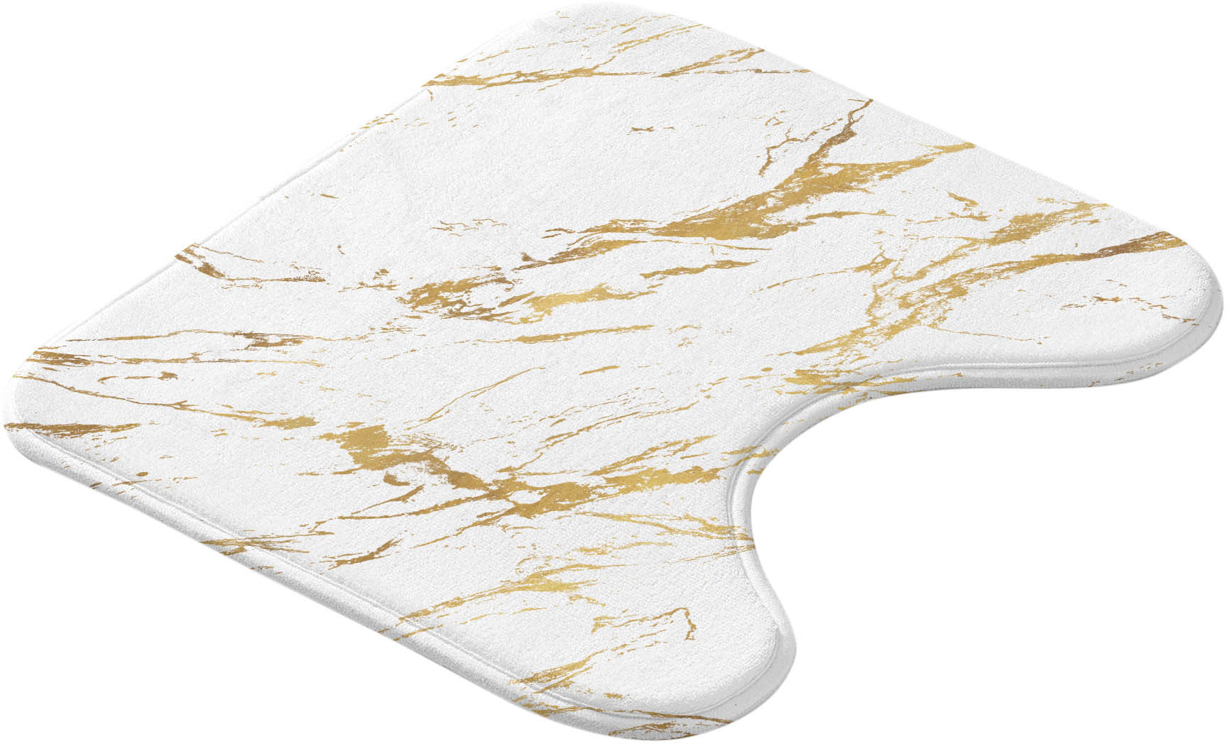 BATHROOM RUG WITH TOILET CUTOUT MAT FOR BATHROOM TOILET AQUAMARBRE Packaging status original