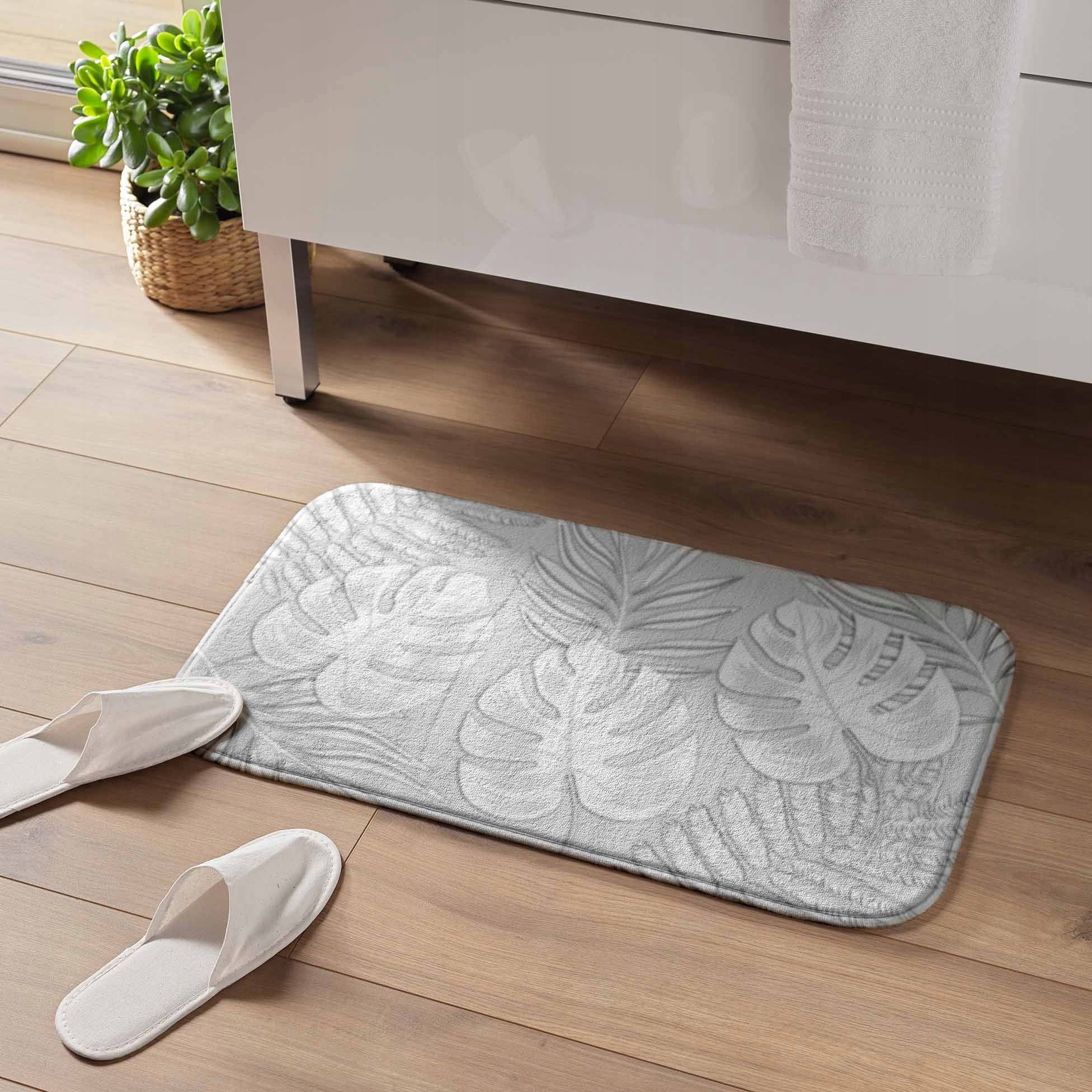 BATHROOM RUG WITH TOILET CUTOUT TOILET BATHROOM MAT 45X45 AMBER Shape square