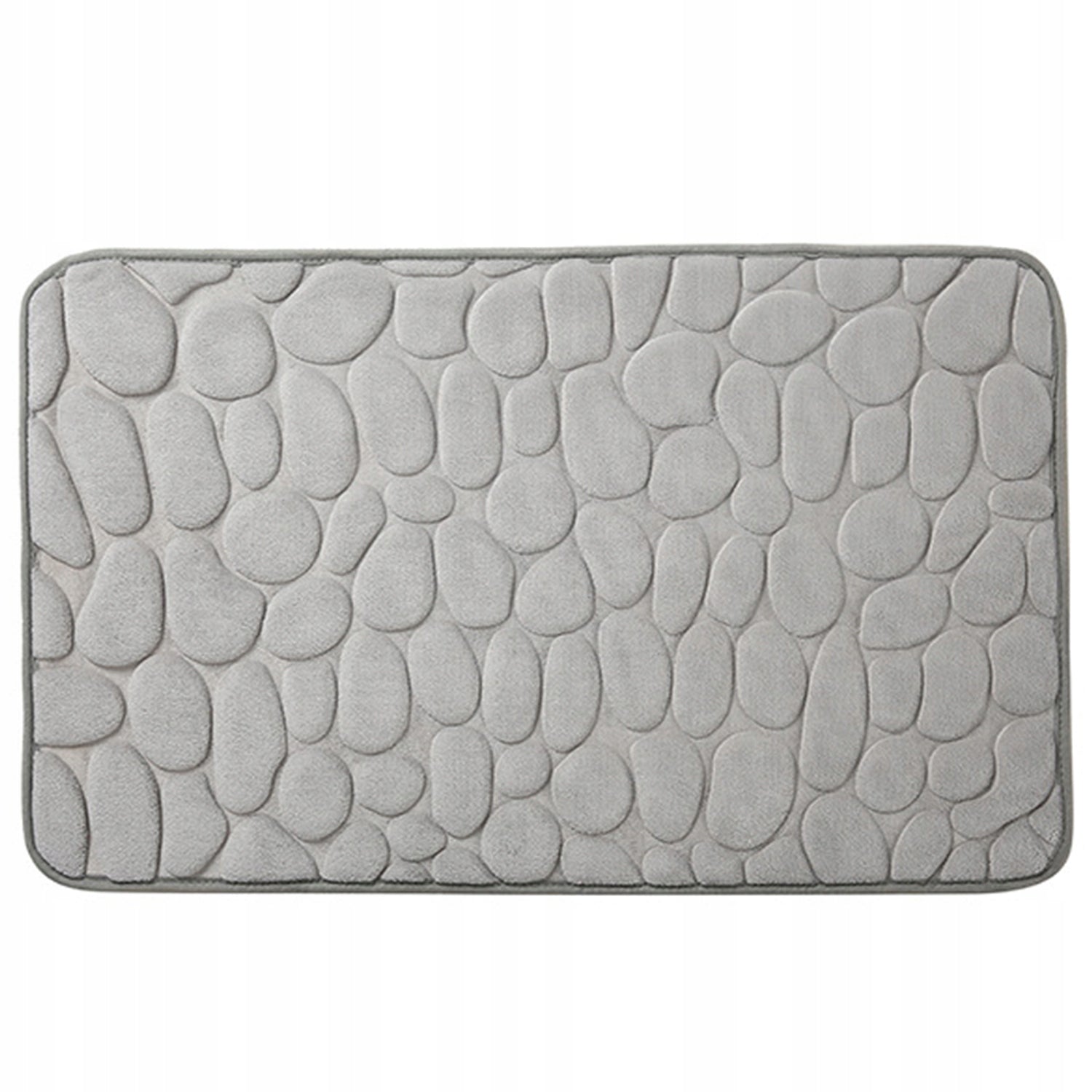BATHROOM RUG XXL 80X50 GREY NON-SLIP QUICK-DRYING 4 LAYERS