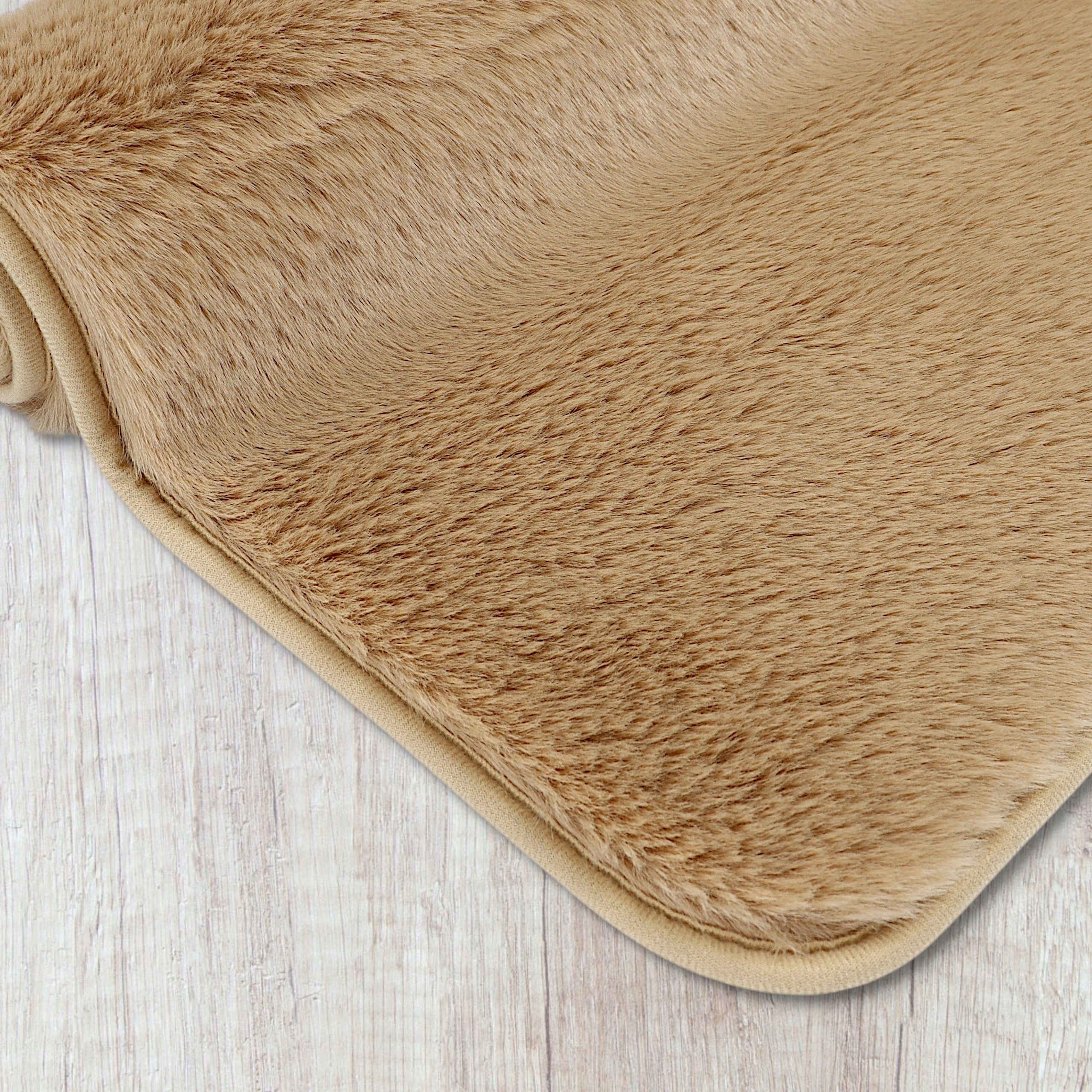 BATHROOM RUGS NON-SLIP SET 2 PIECE BEIGE QUICK DRYING Product width 50 cm