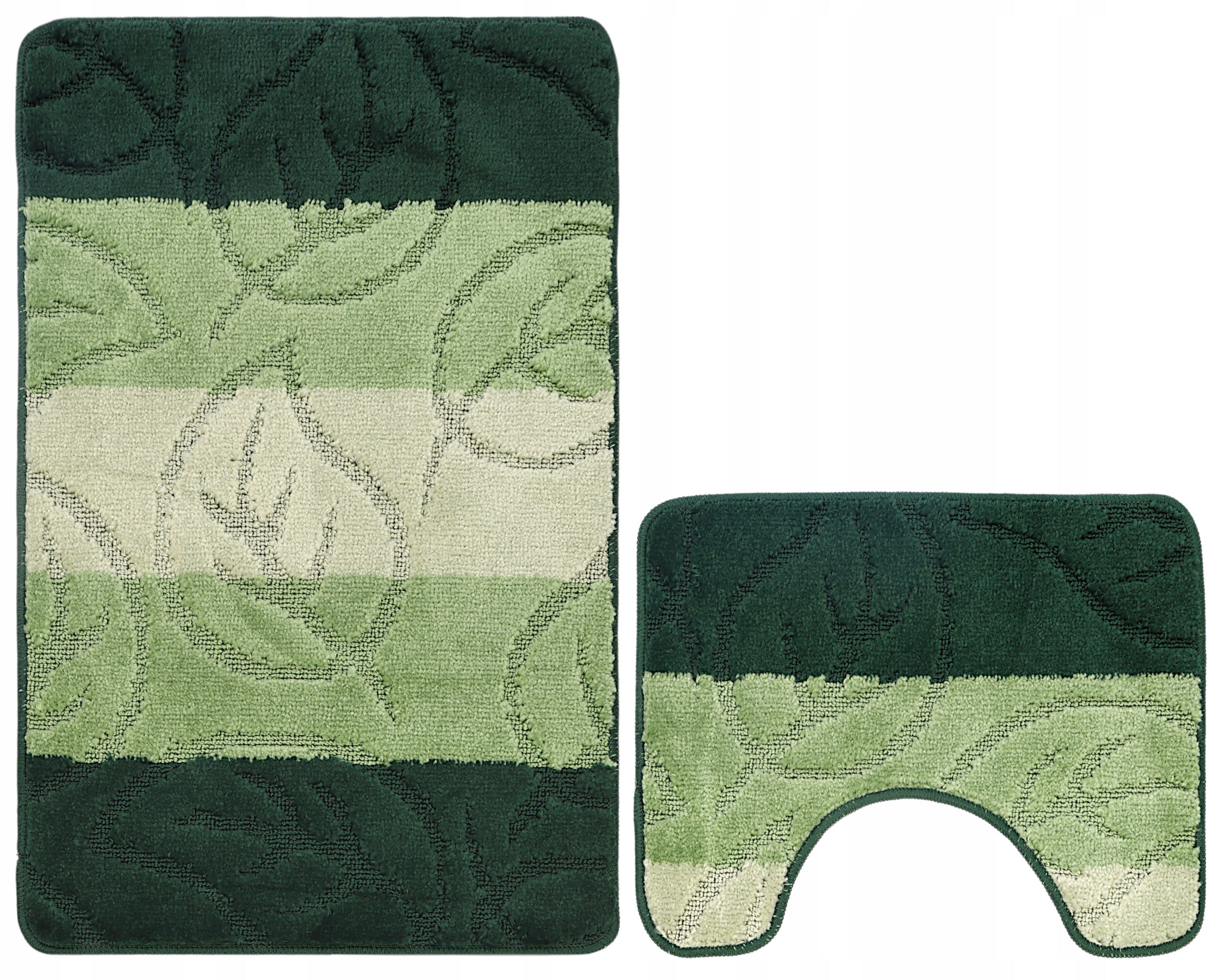 BATHROOM RUGS NON-SLIP SET 2 PIECE GREEN 50X80 MAT Manufacturer code dywanik łazienkowy antypoślizgowy komplet