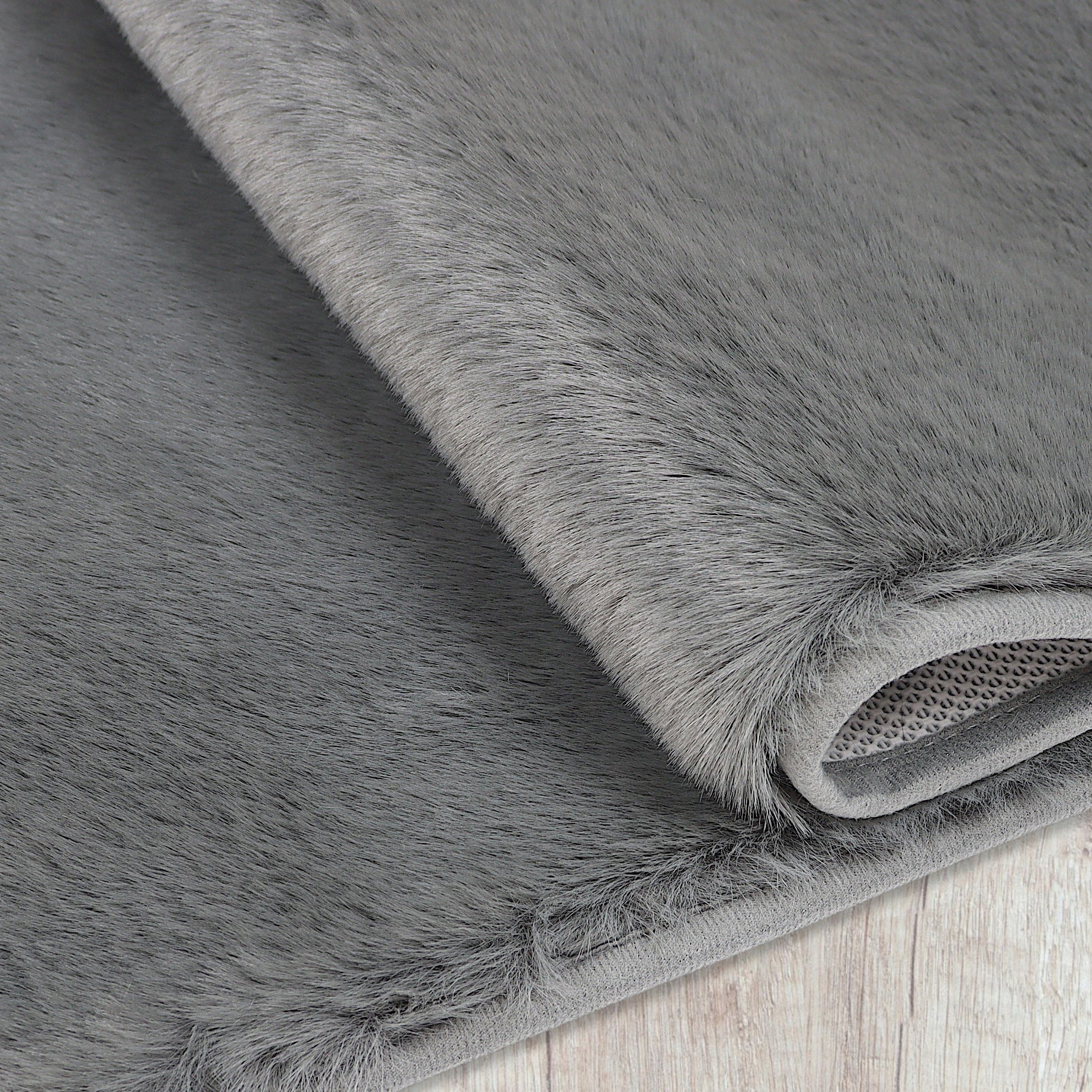BATHROOM RUGS NON-SLIP SET 2 PIECE GREY QUICK DRYING Thickness 20 mm