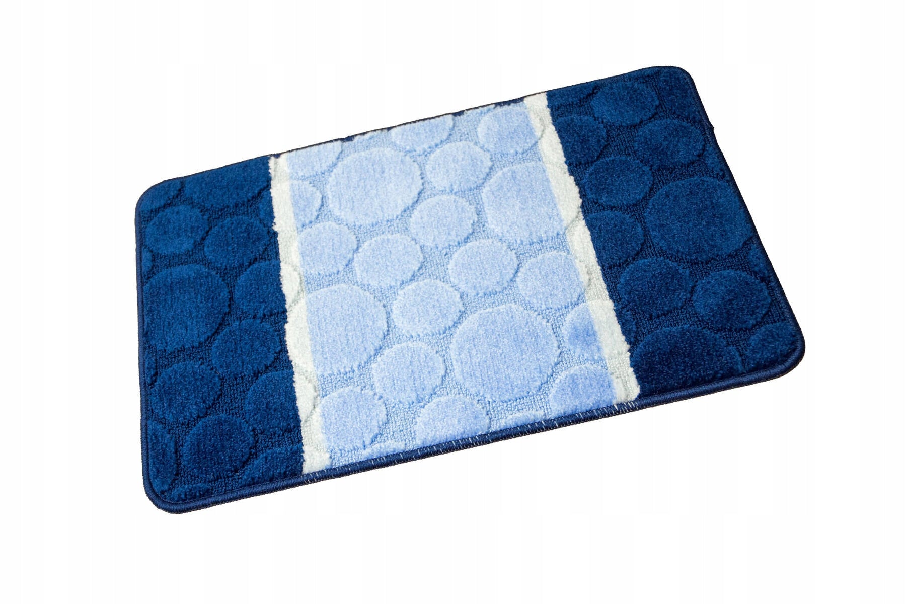 BATHROOM RUGS NON-SLIP SET 3-cz SIENA WITH TOILET COVER Length 80 cm