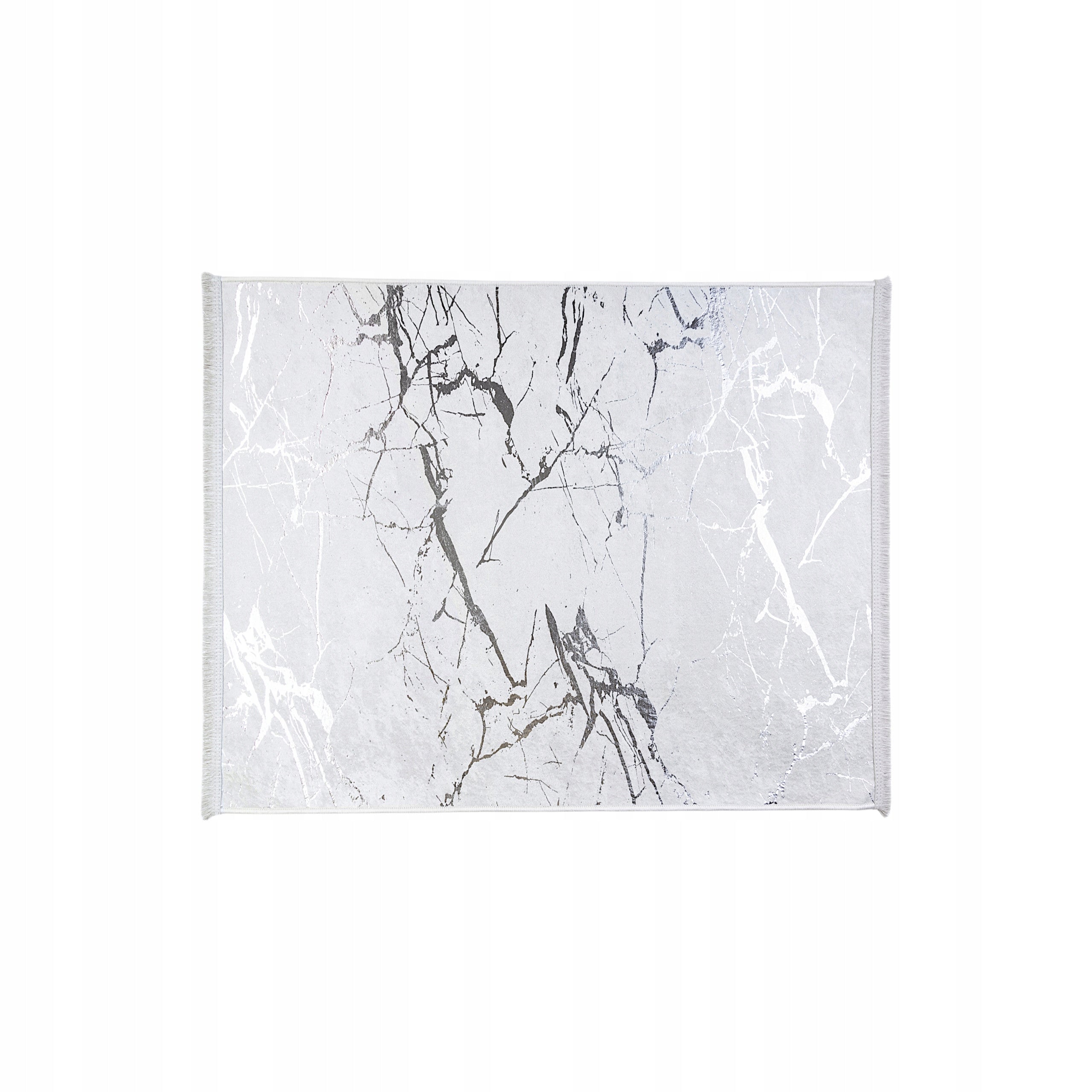 BATHROOM RUGS SET OF 2 NON-SLIP 60x100 GREY SILVER LARGE Shape rectangle