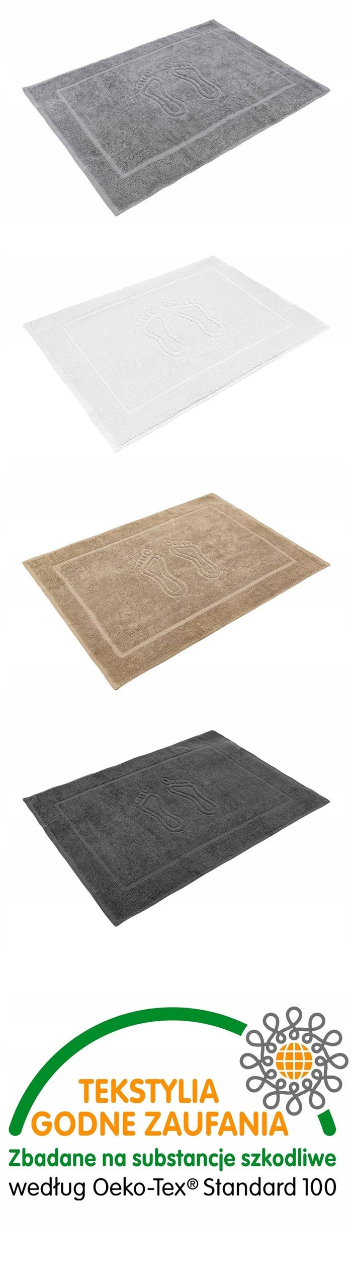 BATHROOM Rug 50x70cm Hotel Towel Spa Foot Mat 100% Cotton EAN (GTIN) 5907021790352