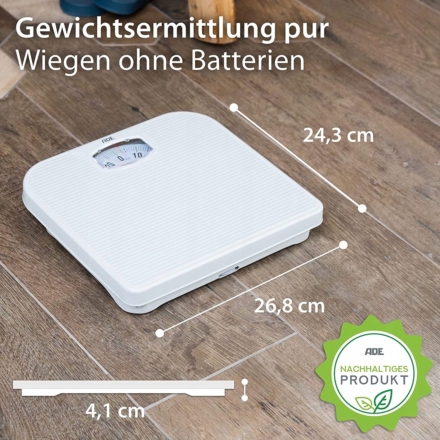 BATHROOM SCALE 120 kg NON-SLIP Brand ADE