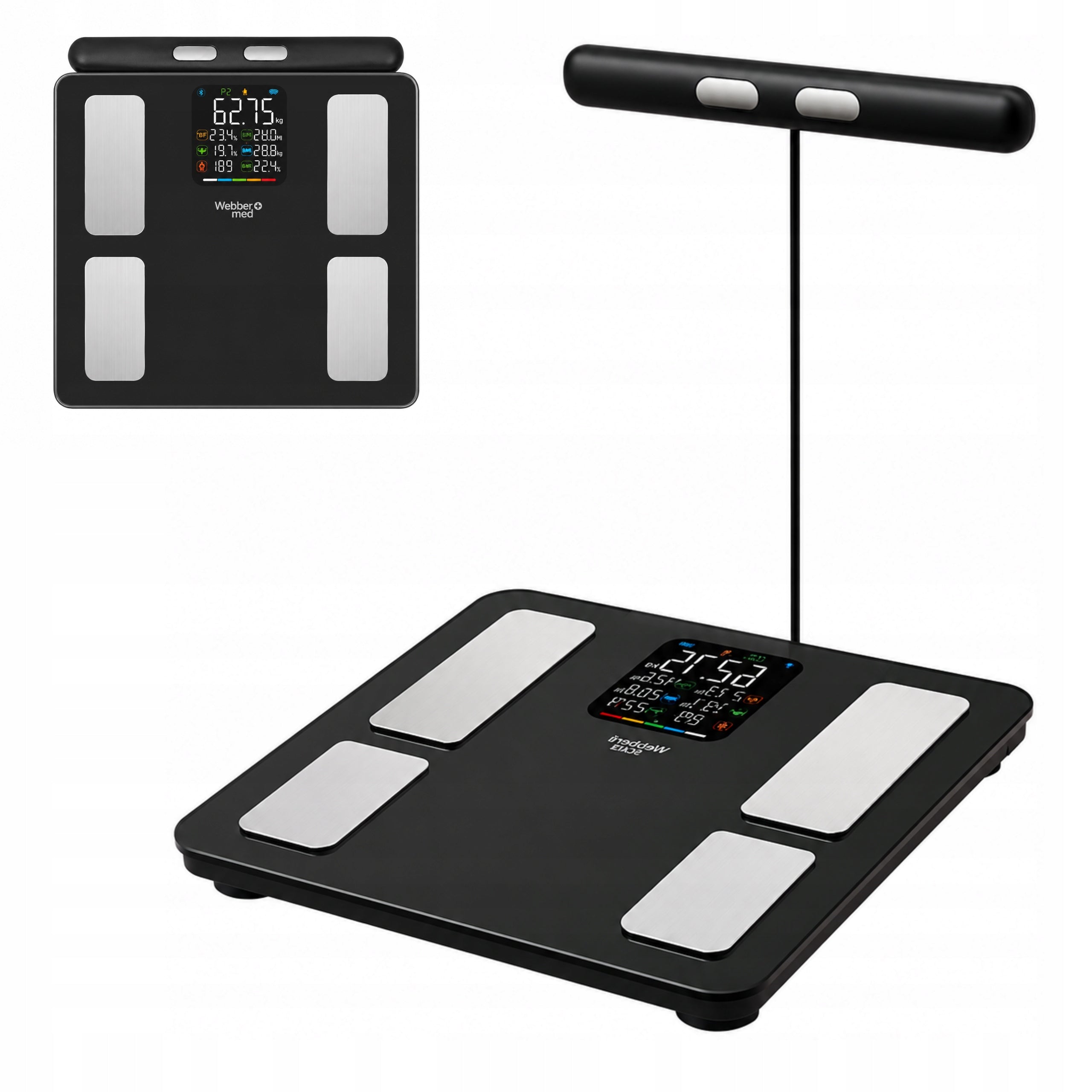BATHROOM SCALE ANALYTICAL BLUETOOTH APPLE HEALTH GOOGLE FIT SCALA LCD