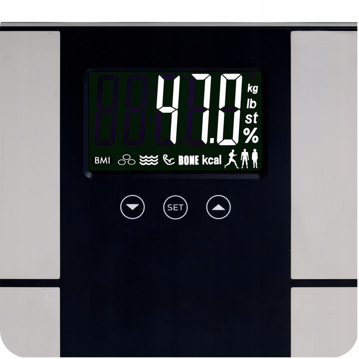 BATHROOM SCALE ANALYTICAL ELECTRONIC ACCURATE FAT MEASUREMENT 225 KG Batteries included yes
