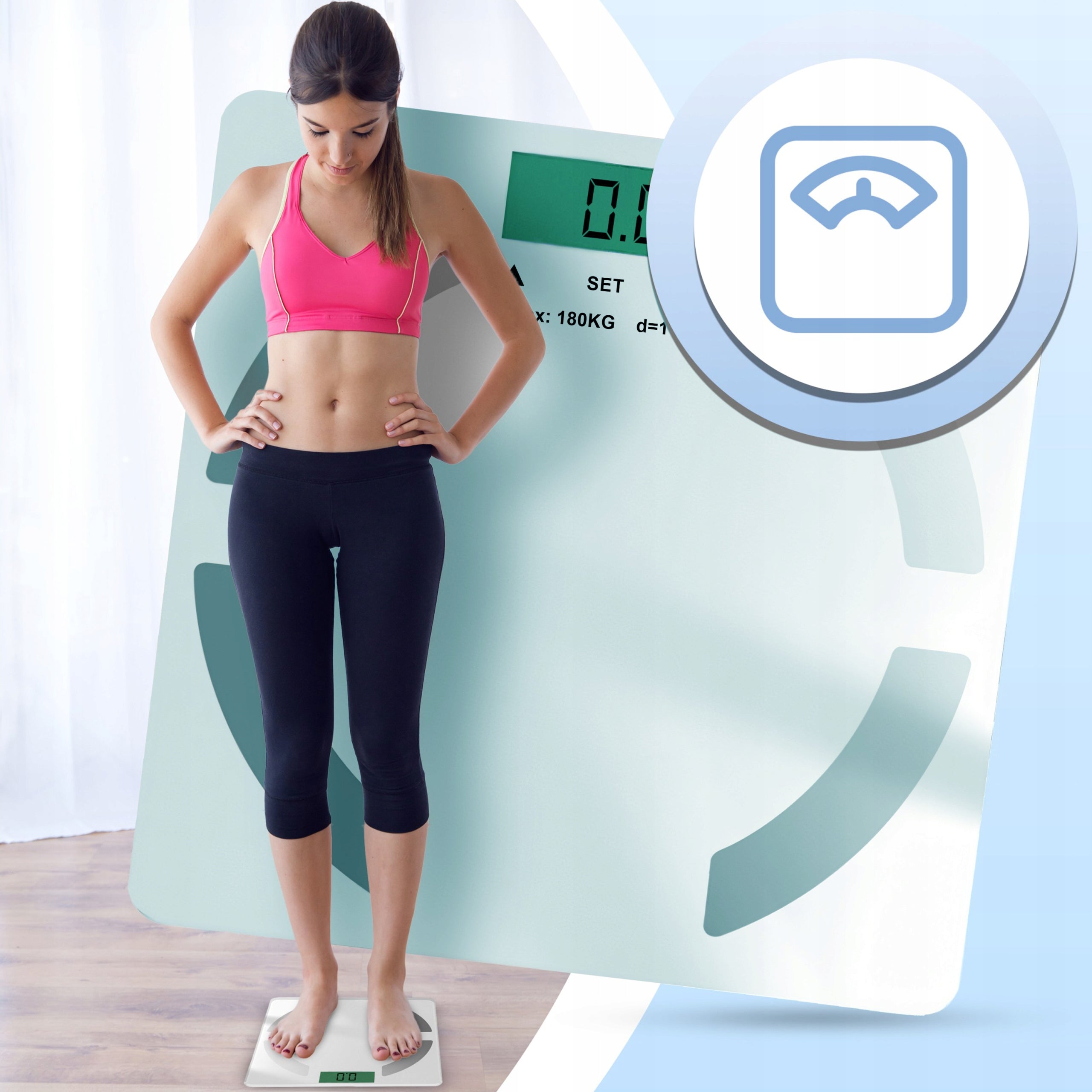 BATHROOM SCALE ANALYTICAL ELECTRONIC ACCURATE MEASUREMENT OF WATER FAT BMI Manufacturer code R-ER1101