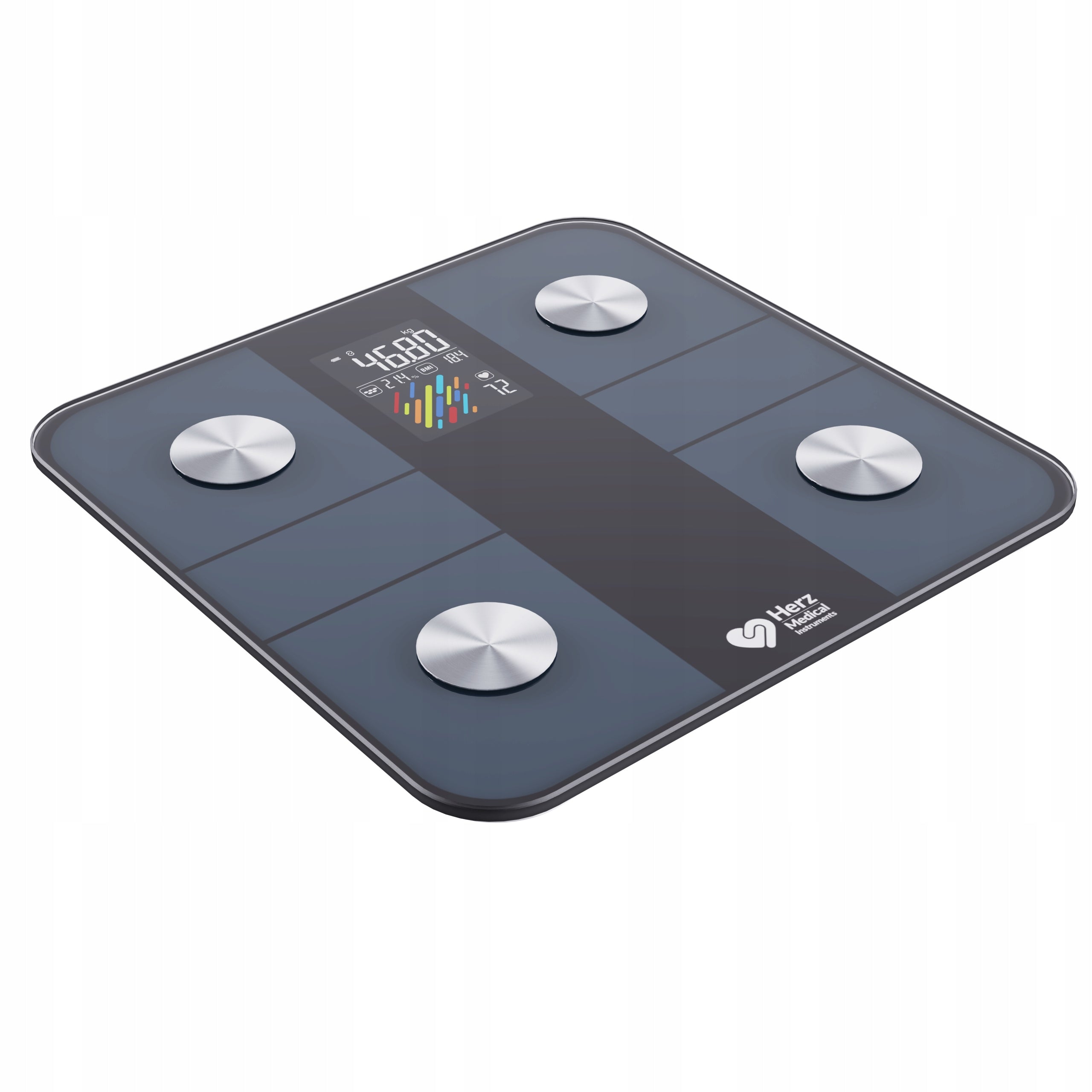 BATHROOM SCALE ANALYTICAL ELECTRONIC BMI FAT HEART RATE APPLICATION PL Manufacturer code 5905718040698