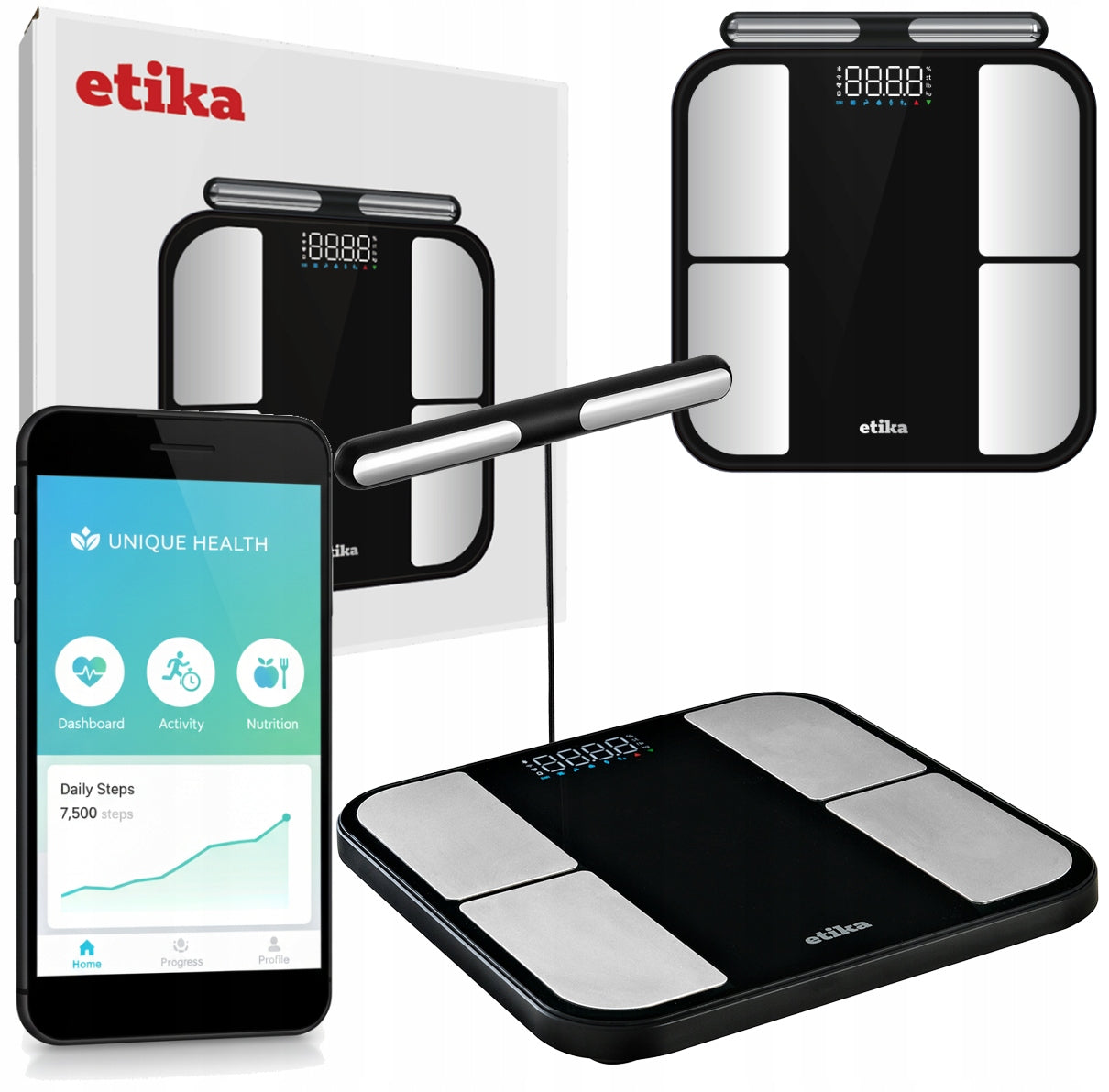 BATHROOM SCALE ANALYTICAL ELECTRONIC FAT MEASUREMENT BMI APPLICATION PL