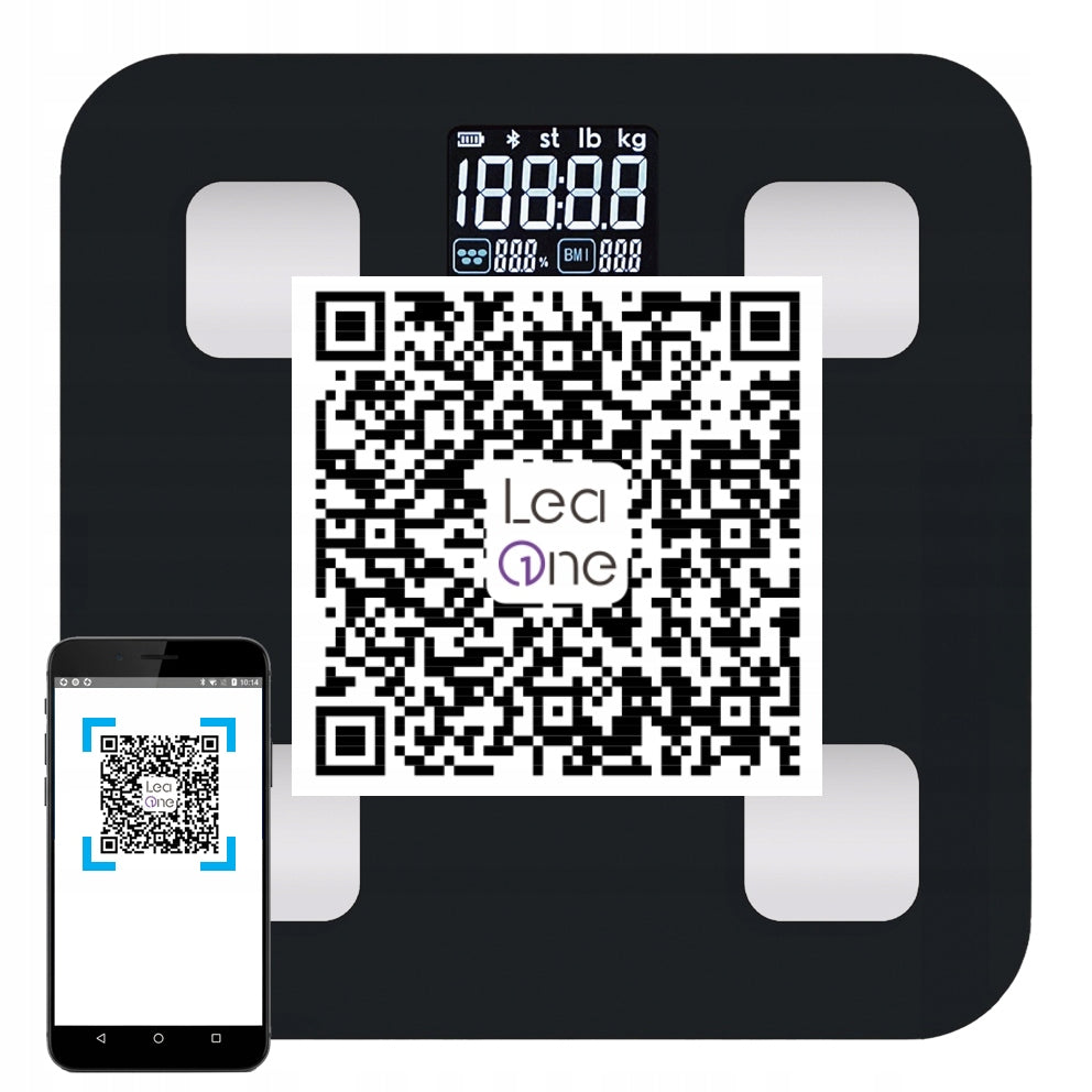 BATHROOM SCALE ANALYTICAL ELETRONIC - APPLICATION in Polish SLIM BLACK Packaging status original