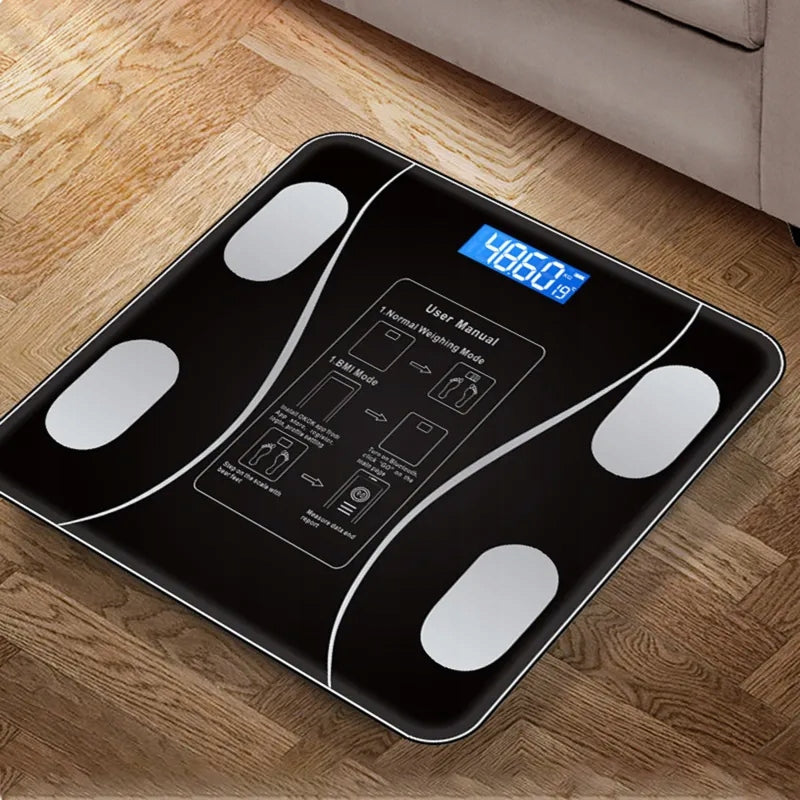 BATHROOM SCALE ANALYTICAL SENSORS SMART ANDROID iOS BATTERIES 180KG LCD Manufacturer code R3535636 -KARWILWAGA