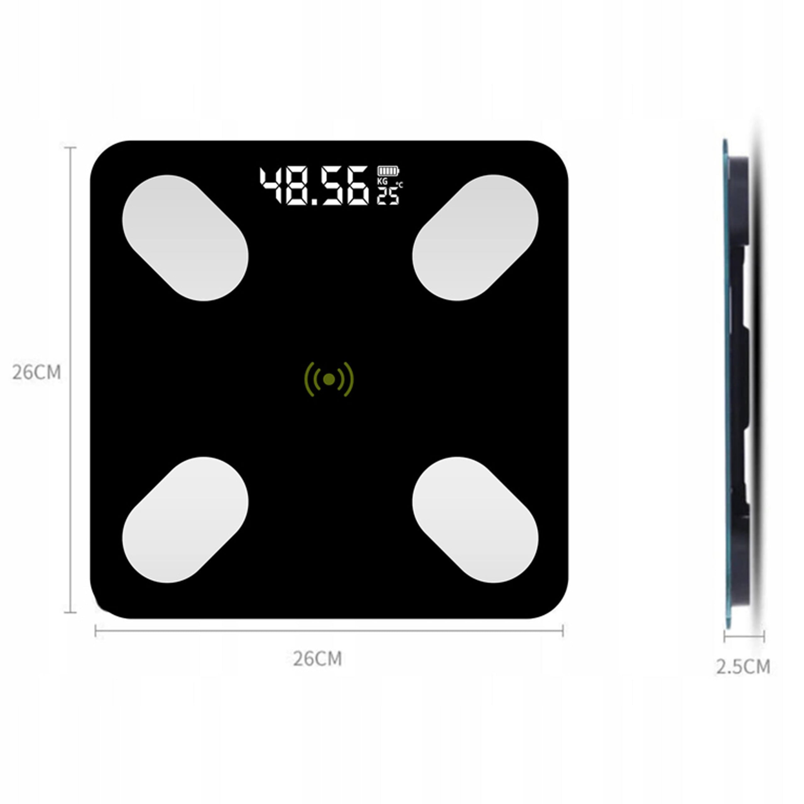 BATHROOM SCALE ANALYTICAL SLIM 180KG SMART+ 17in1 INTELLIGENT PRECISE Packaging status original