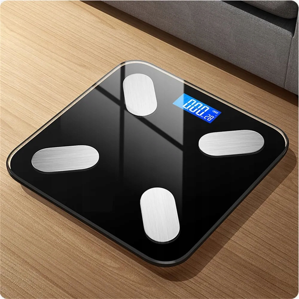 BATHROOM SCALE ANALYTICAL SMART SLIM 180KG ELECTRONIC 25in1 GLASS IOS Brand Ruhhy