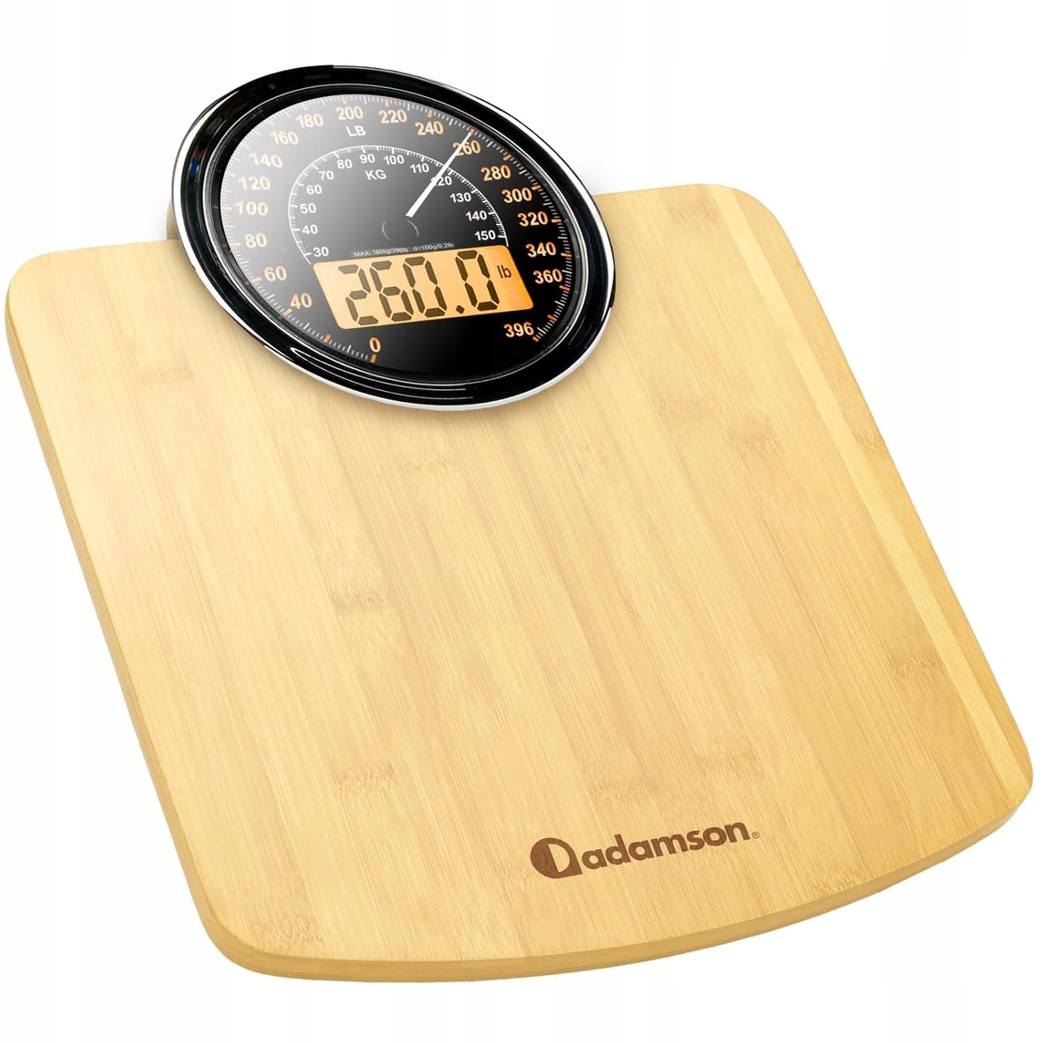 BATHROOM SCALE Adamson Hybrid 2 in 1 digital analog max 180kg J886