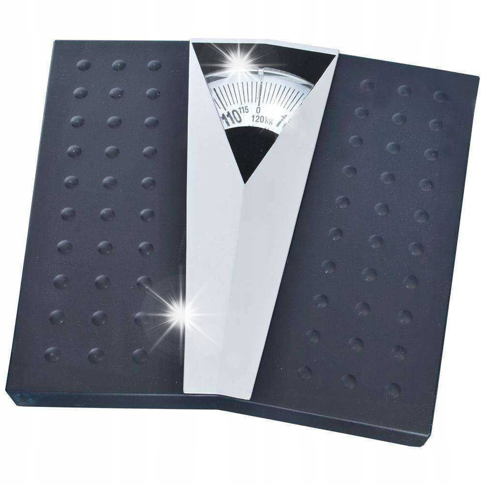 BATHROOM SCALE BLACK MECHANICAL 120 KG MANUAL TRADITIONAL ACCURATE
