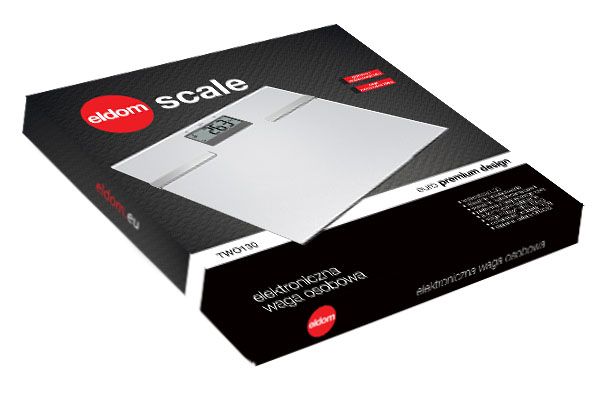 BATHROOM SCALE ELDOM TWO130 BMI White EAN (GTIN) 5908277383459