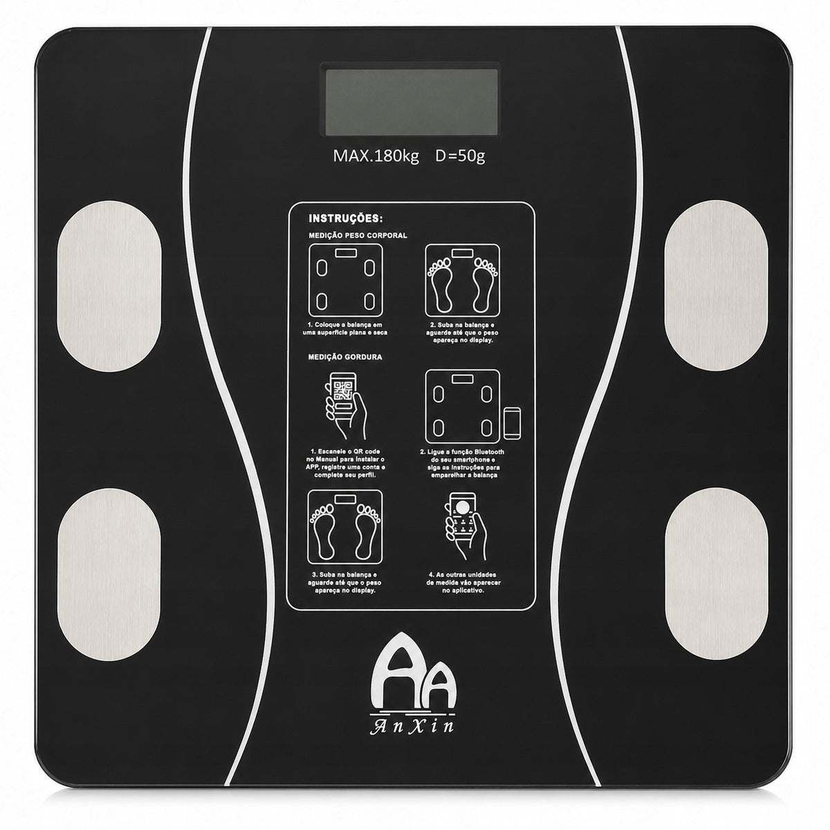 BATHROOM SCALE ELECTRONIC ANALYTICAL APPLICATION BMI SMART GLASS Manufacturer code Waga łazienkowa