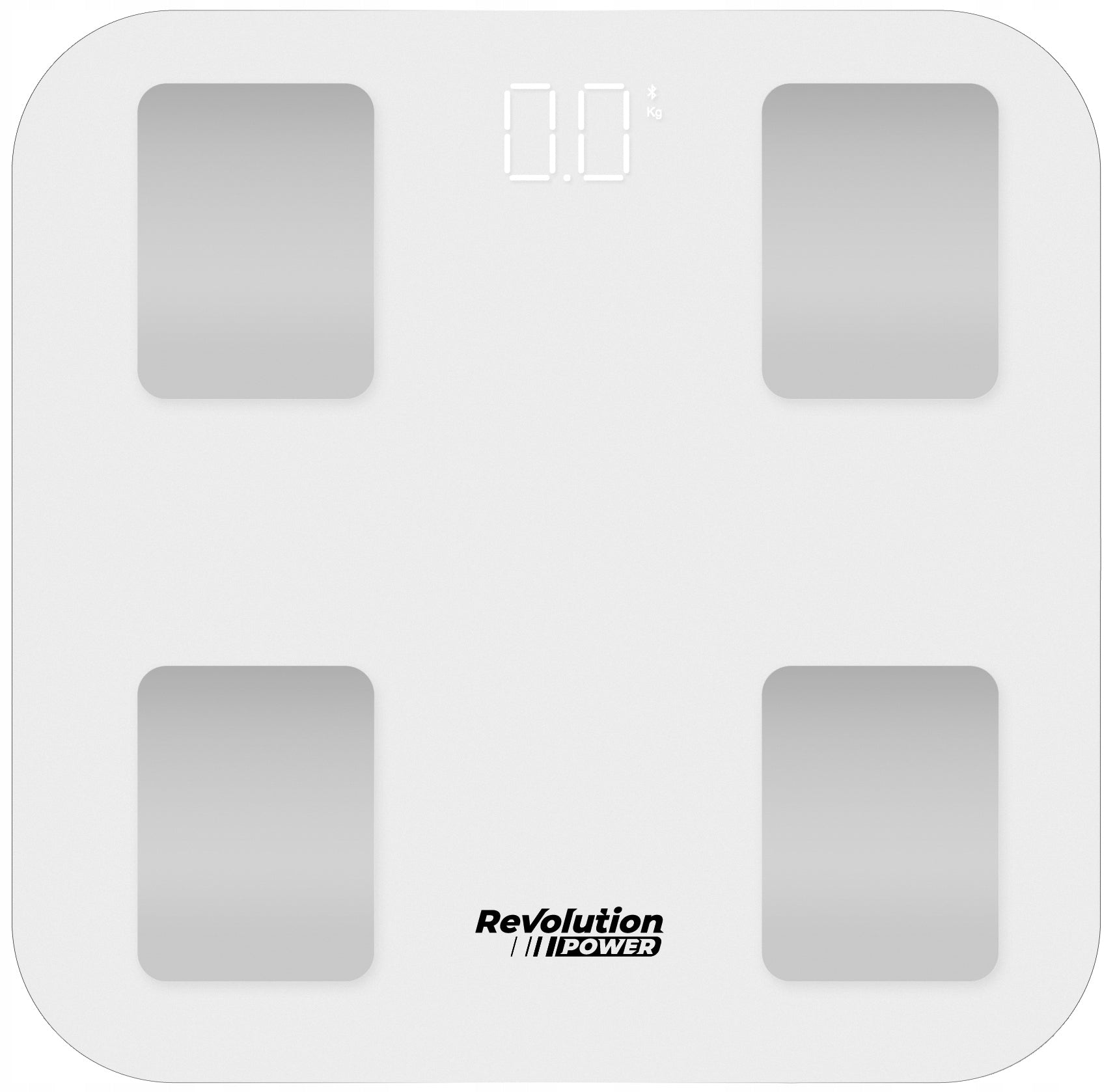 BATHROOM SCALE ELECTRONIC ANALYTICAL - APPLICATION in Polish SLIM WHITE